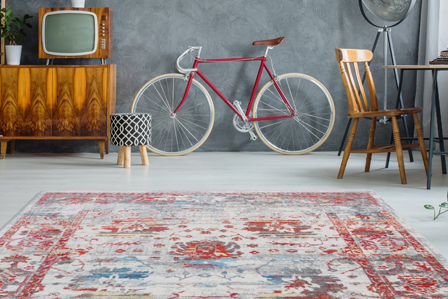 my home Teppich »Hallina«, rechteckig, 8 mm Höhe, Wohnzimmer günstig online kaufen