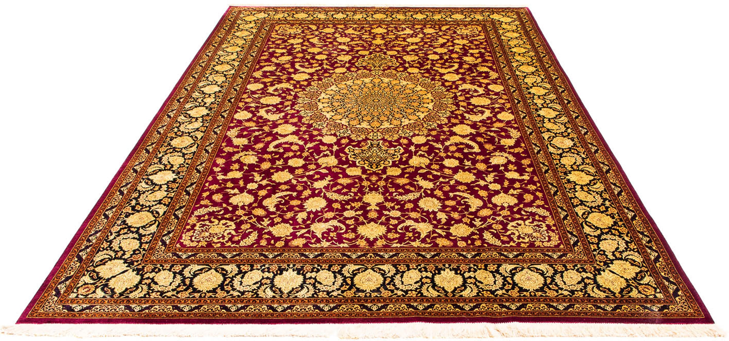 morgenland Orientteppich »Perser - Ghom - 300 x 200 cm - rot«, rechteckig, günstig online kaufen