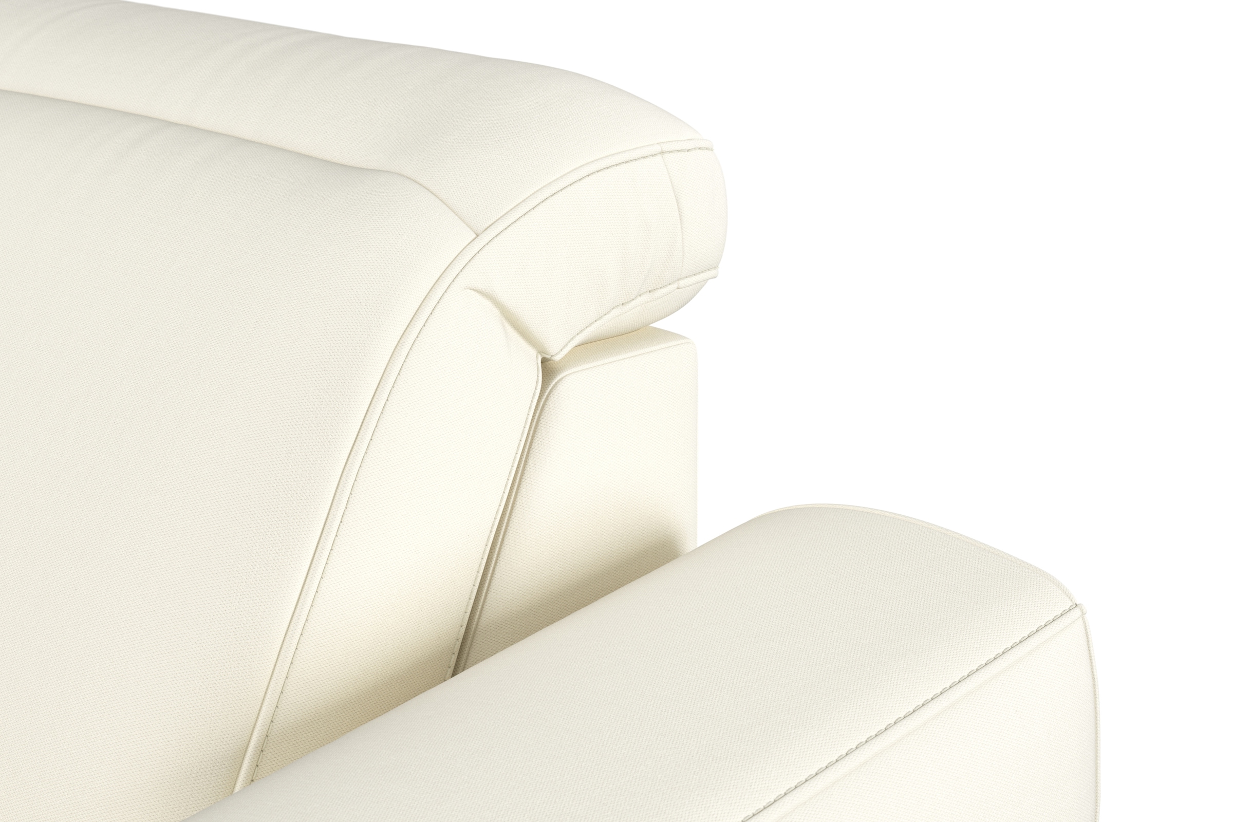 sit&more Ecksofa »Dundee L-Form«, mit Federkern und Massivholzfüßen, wahlweise mit Kopfteilverstellung