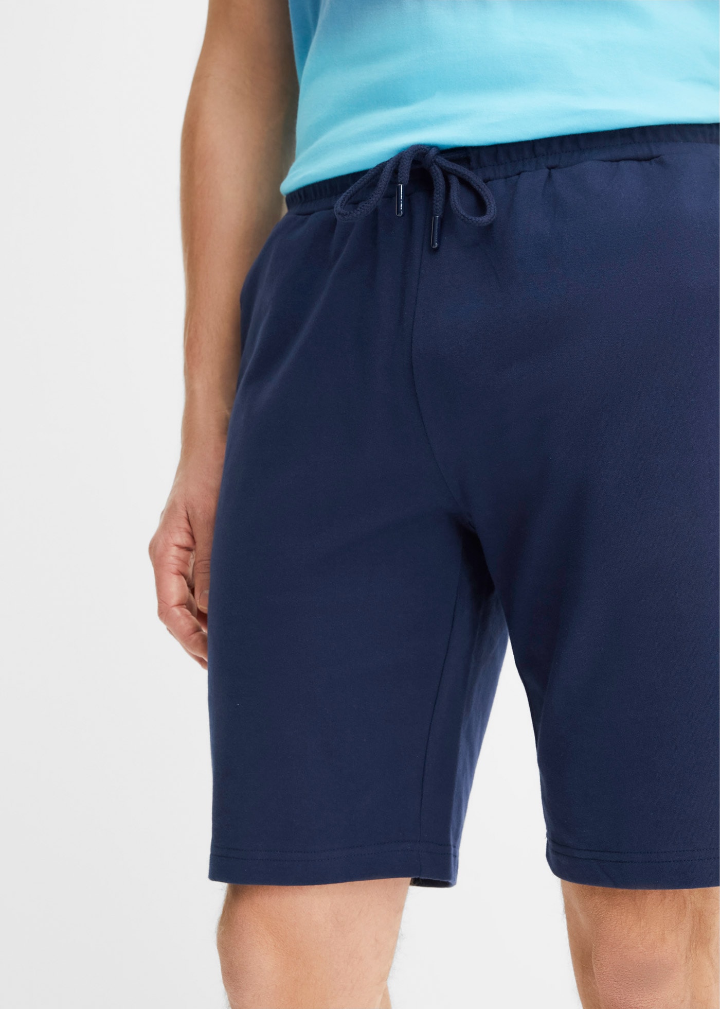 bonprix T-Shirt »T-Shirt und Sweat-Bermuda (2-tlg.Set) aus reiner Baumwolle« Set, 2, 2 Stk. T-Shirt und Sweat-Bermuda (2-tlg.Set) aus reiner Baumwolle