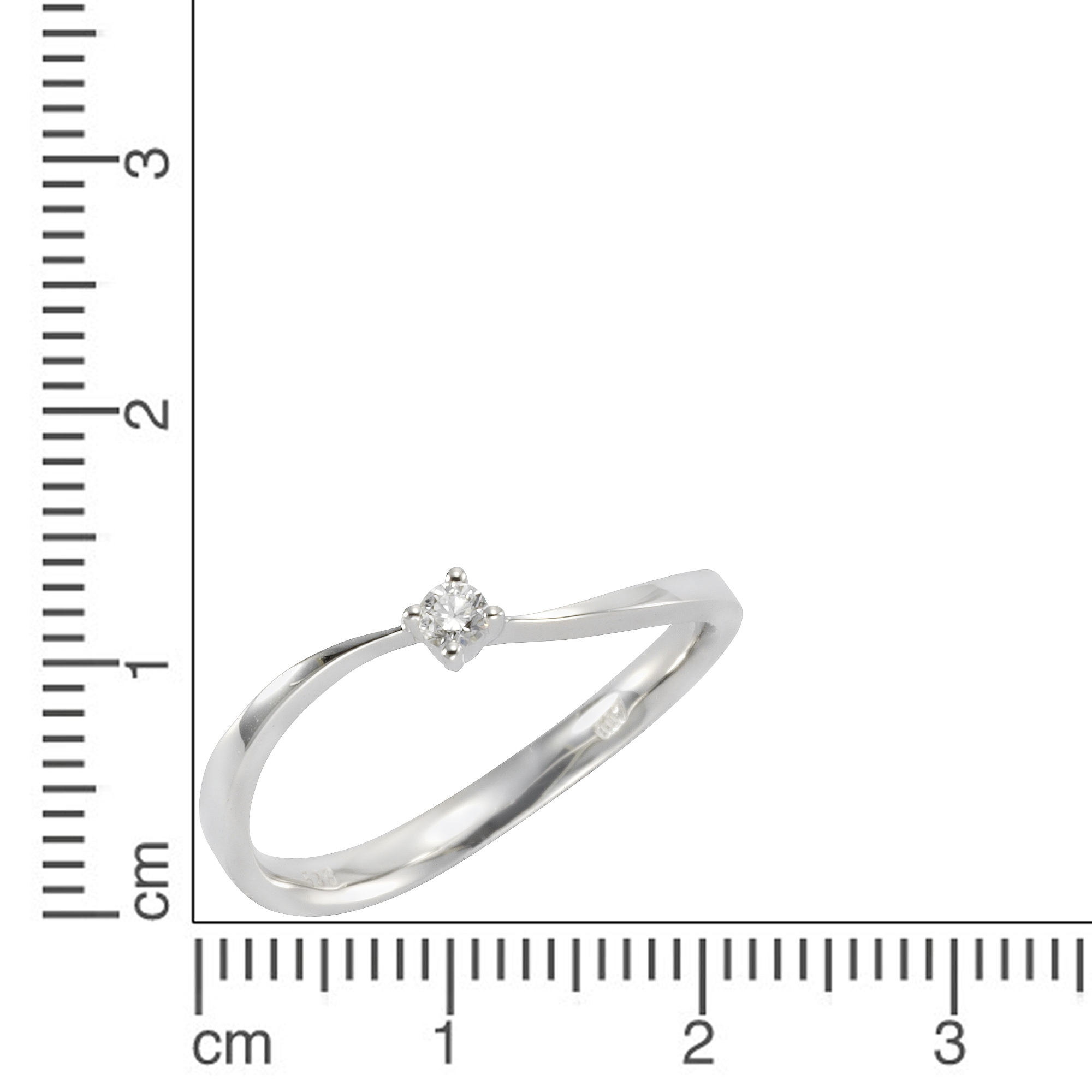 Orolino Fingerring »Gold 585 mit Brillant 0,07ct.«