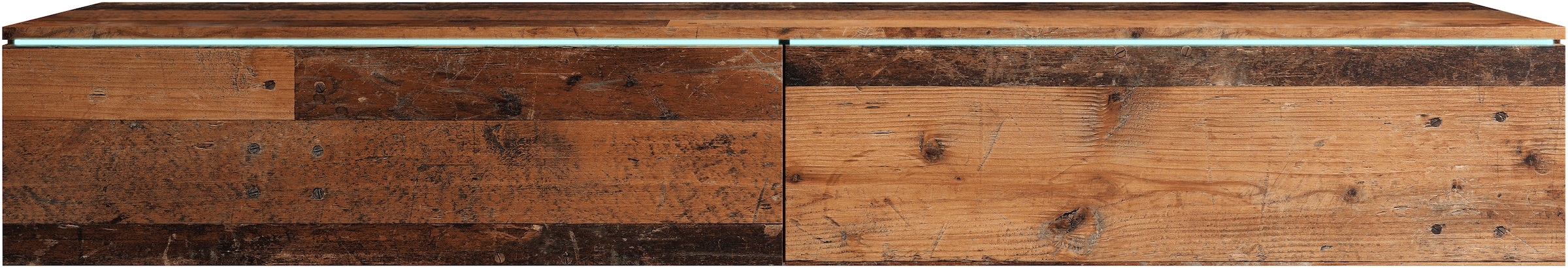 INOSIGN Lowboard »LOWBOARD VERA, wahlweise mit oder ohne Beleuchtung«, Modernes griffloses TV-Board, 180 cm TV-Schrank, stehend und hängend