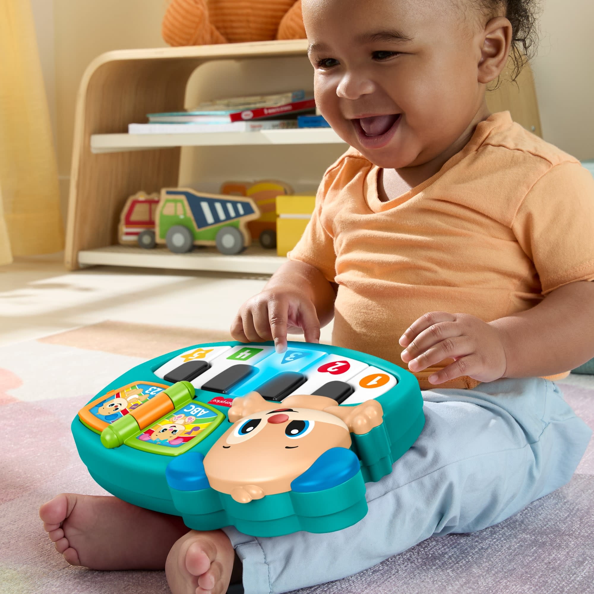 Fisher-Price® Spielzeug-Musikinstrument »Lernspaß Hündchen-Piano« mit Licht- und Soundeffekt