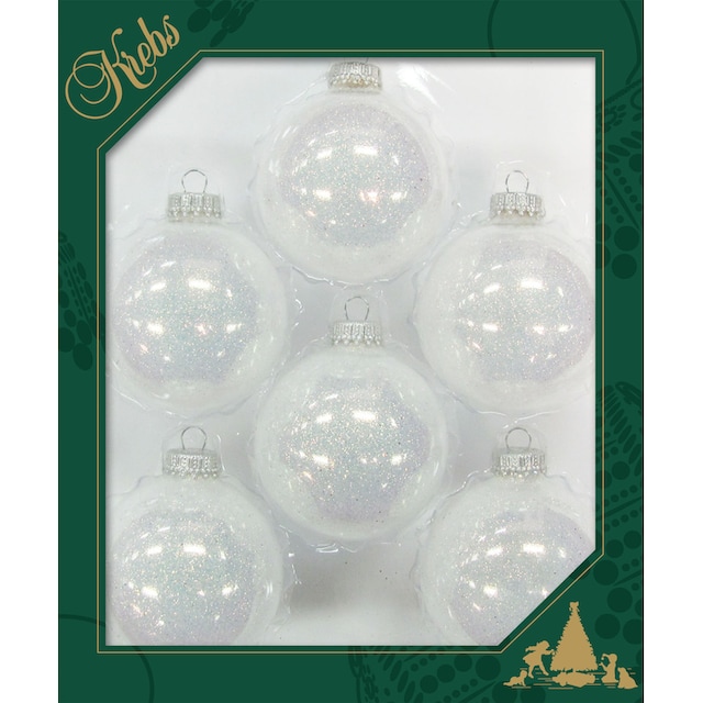 Krebs Glas Lauscha Weihnachtsbaumkugel »CBK03221, Weihnachtsdeko,  Christbaumschmuck, Christbaumkugeln Glas«, (Set, 6 St.), aus Glas online  bei