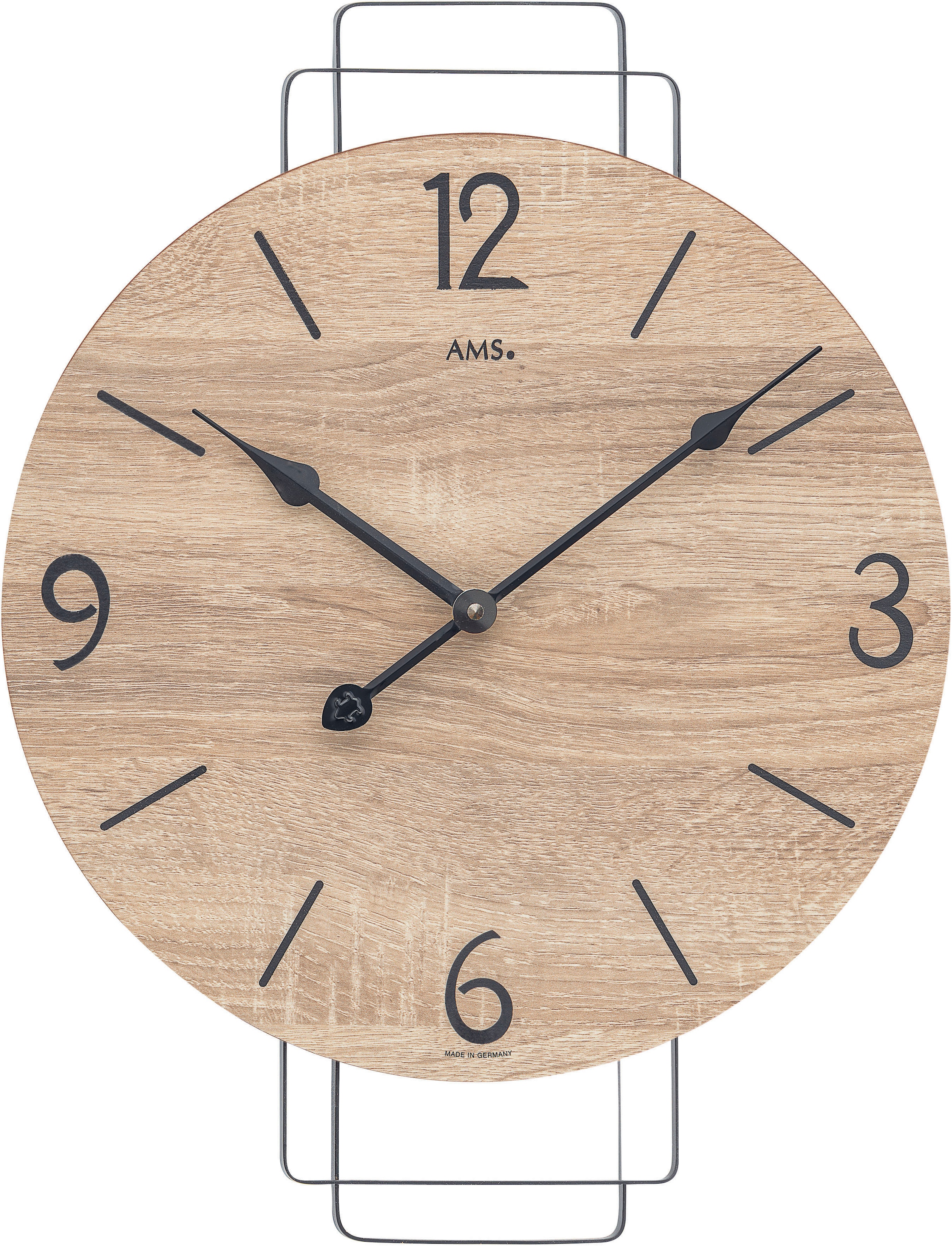 AMS Wanduhr, Made in Germany,Wohnzimmer,Esszimmer,Küche,Arbeitszimmer,Büro, günstig online kaufen