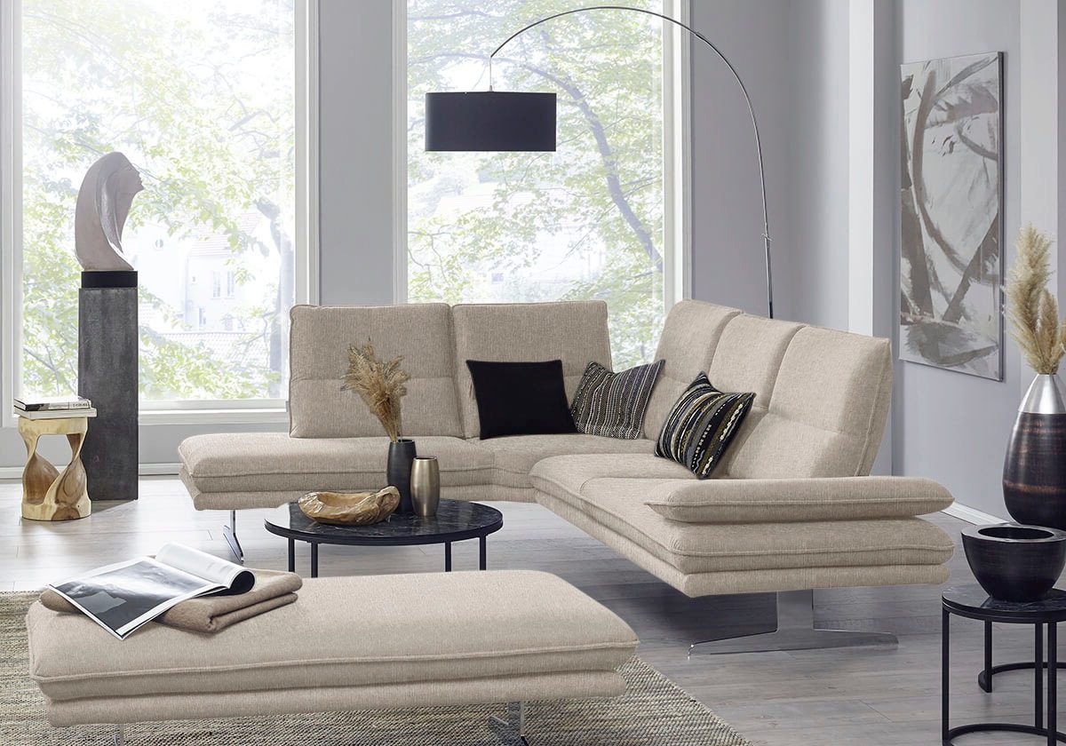 W.SCHILLIG Ecksofa »broadway, Designsofa, mit tollem Sitzkomfort, L-Form«, günstig online kaufen