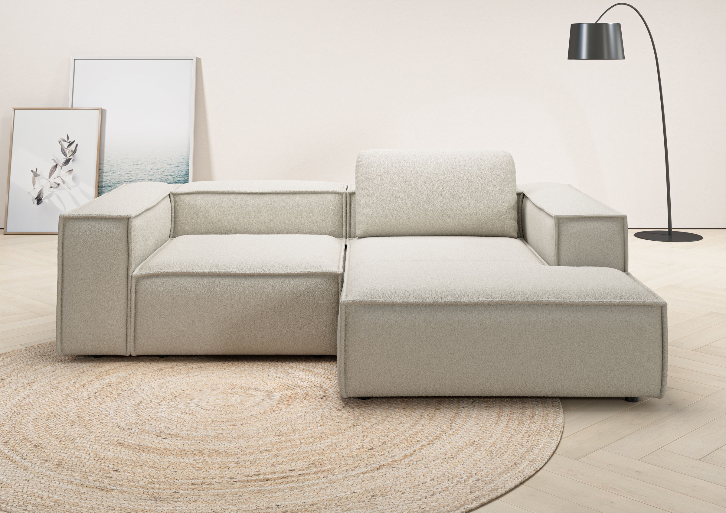 Places of Style Ecksofa »Watertown, kompakte L-Form, 246 cm breite für klei günstig online kaufen