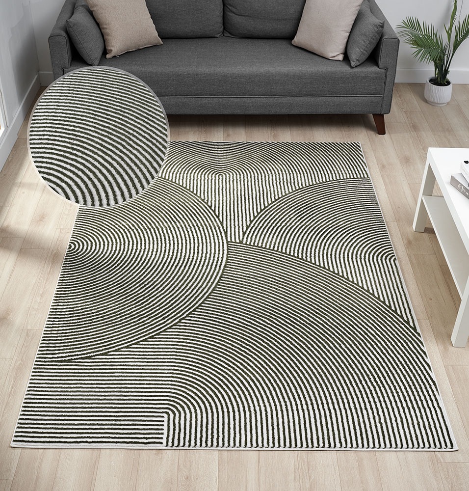 OTTO home Teppich »Bentori, Hoch-Tief-Struktur, Scandi« rechteckig 11 mm Hö günstig online kaufen