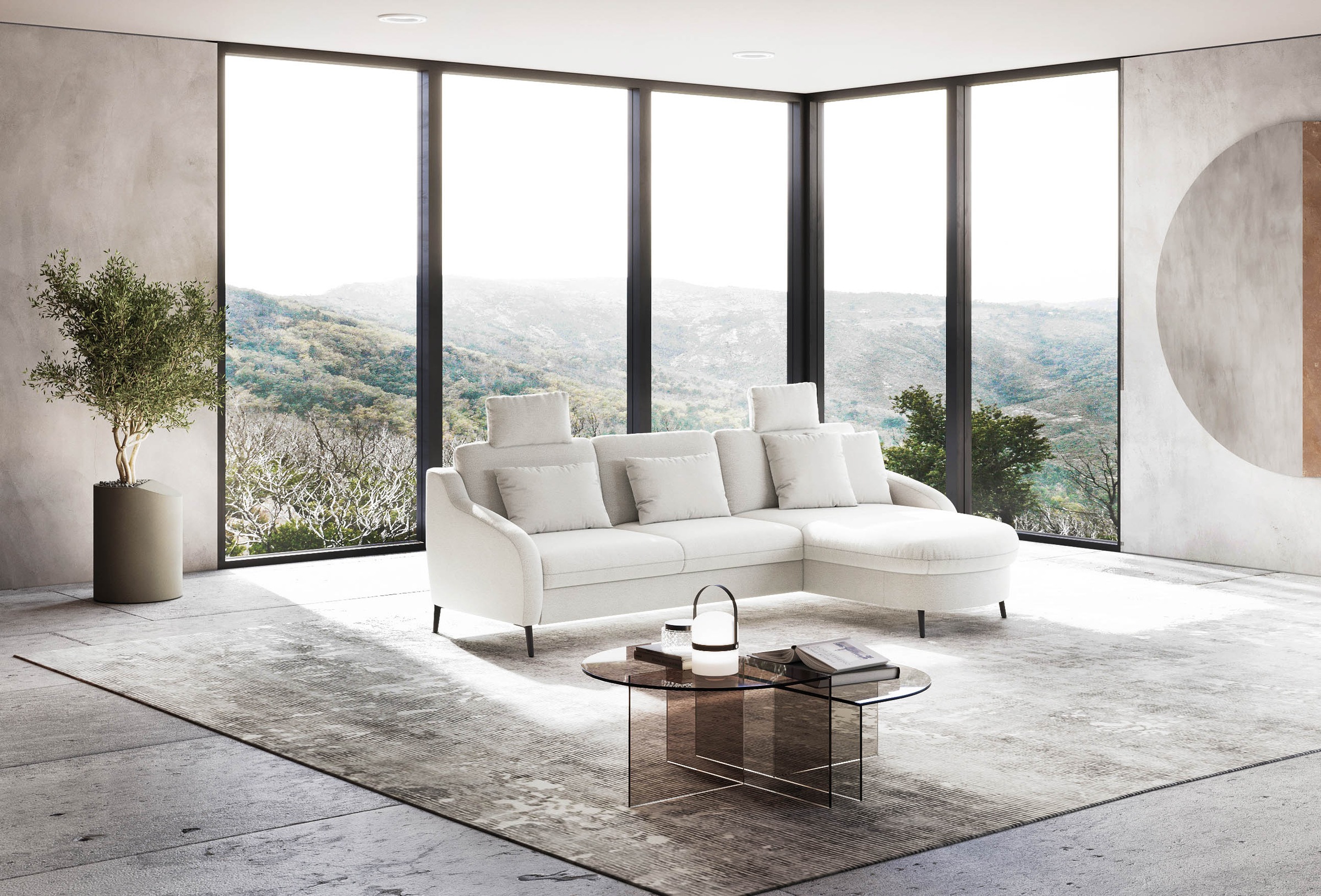 sit&more Ecksofa »Soul L-Form«, wahlweise mit Bettfunktion