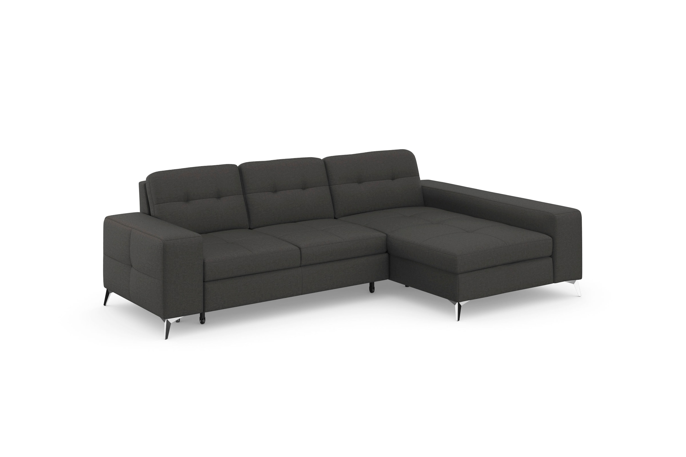 sit&more Ecksofa »Baviene L-Form«, inklusive Sitztiefenverstellung und Federkern, wahlweise Bettfunktion