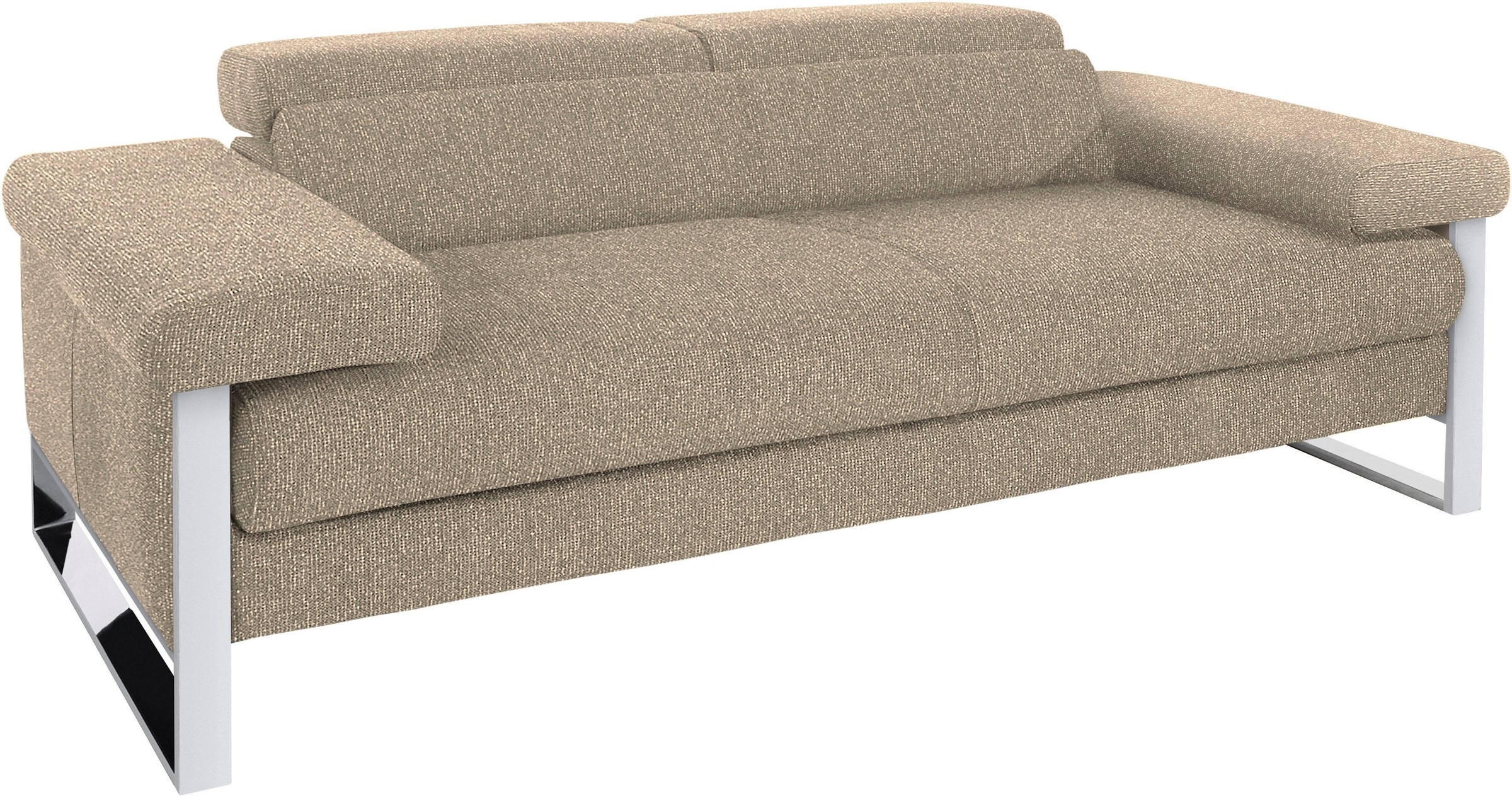W.SCHILLIG 2-Sitzer »finn«, German Design Award 2016, Fußgestell Chrom glänzend, Breite 210 cm