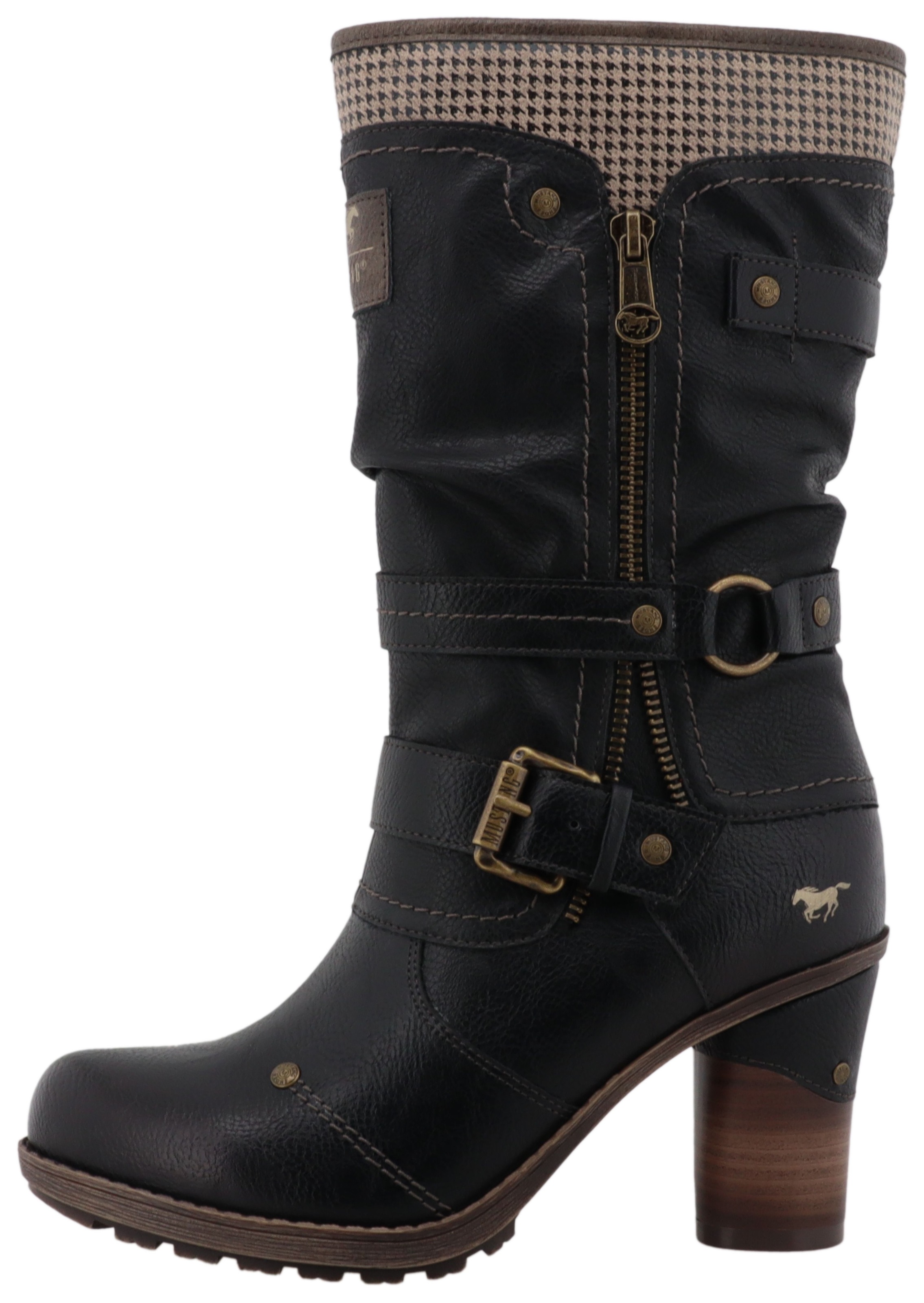 Mustang Shoes Winterstiefel »Palma«, Kurzstiefel, Winterstiefel mit wärmendem Textifutter