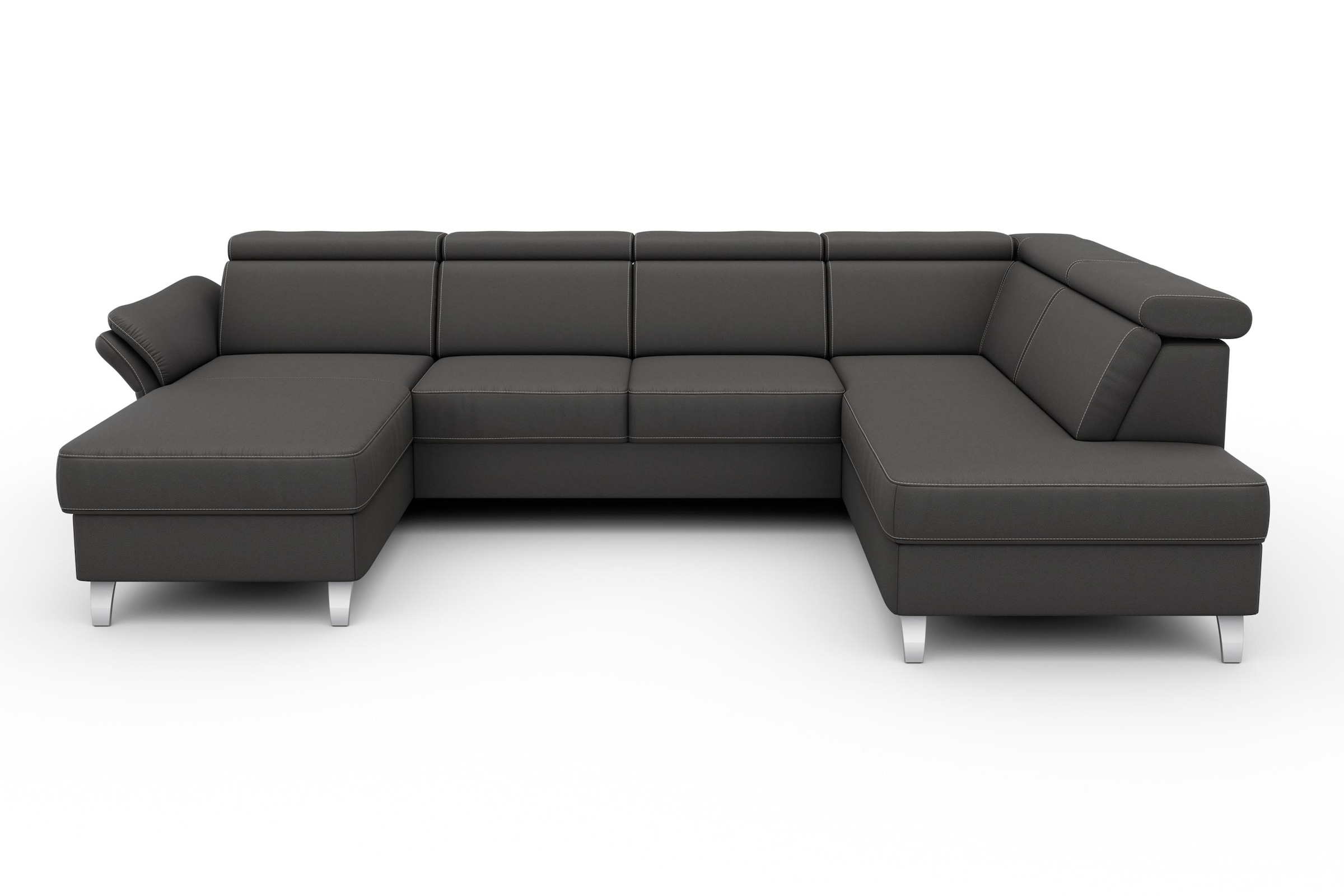 sit&more Wohnlandschaft »Vincenzo U-Form«, inklusive Kopfteilverstellung, w günstig online kaufen
