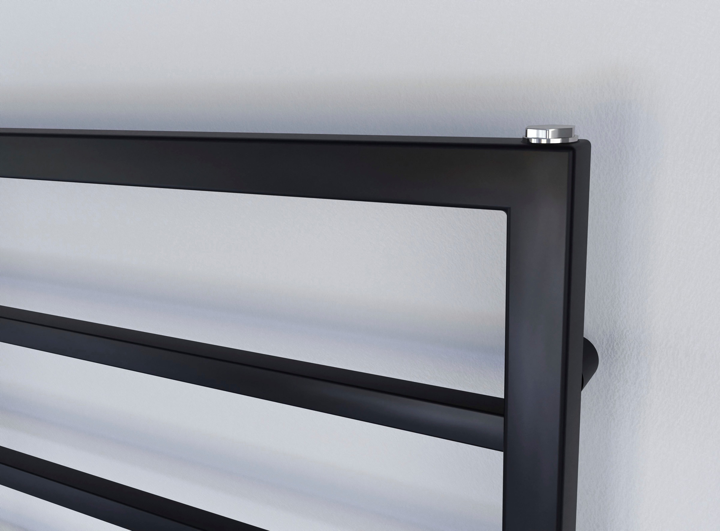 Ximax Badheizkörper »Pure Slim, 1720 mm x 600 mm«, 664 Watt, Mittenanschluss, Schwarz Matt