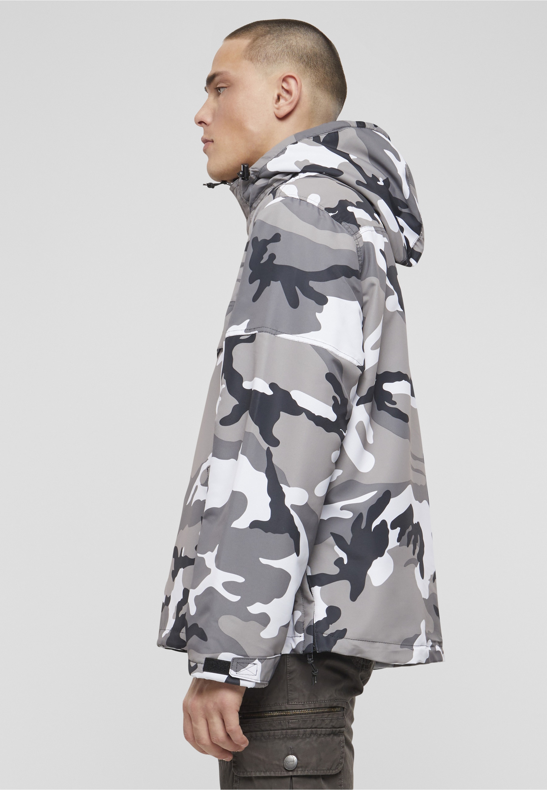 Brandit Anorak »Brandit Herren Fleece Pull Over Windbreaker« 1 Stk. tlg. mit Kapuze