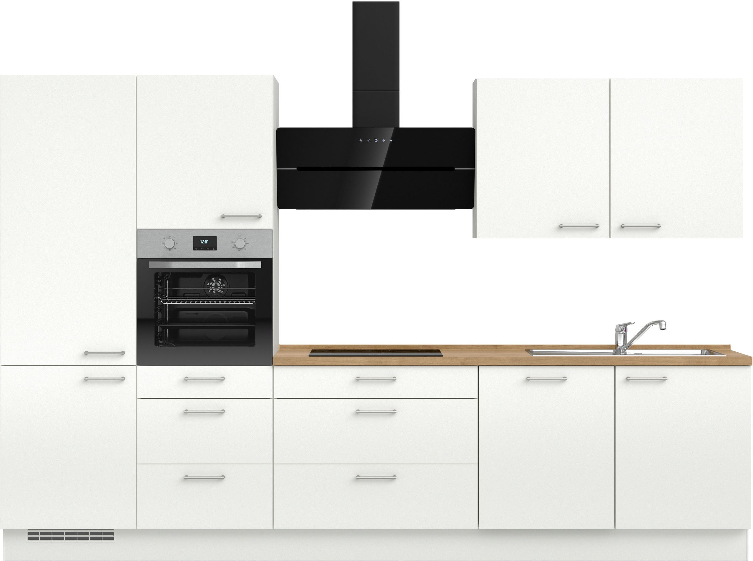 nobilia® Küchenzeile »"Laser II", Ausrichtung wählbar, Breite 330 cm« vormo günstig online kaufen