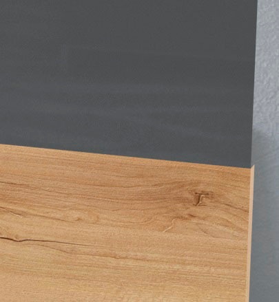Places of Style Vitrine »Onyx«, (B/H/T): 93,2/116,3/14cm), mit Soft-Close-Funktion