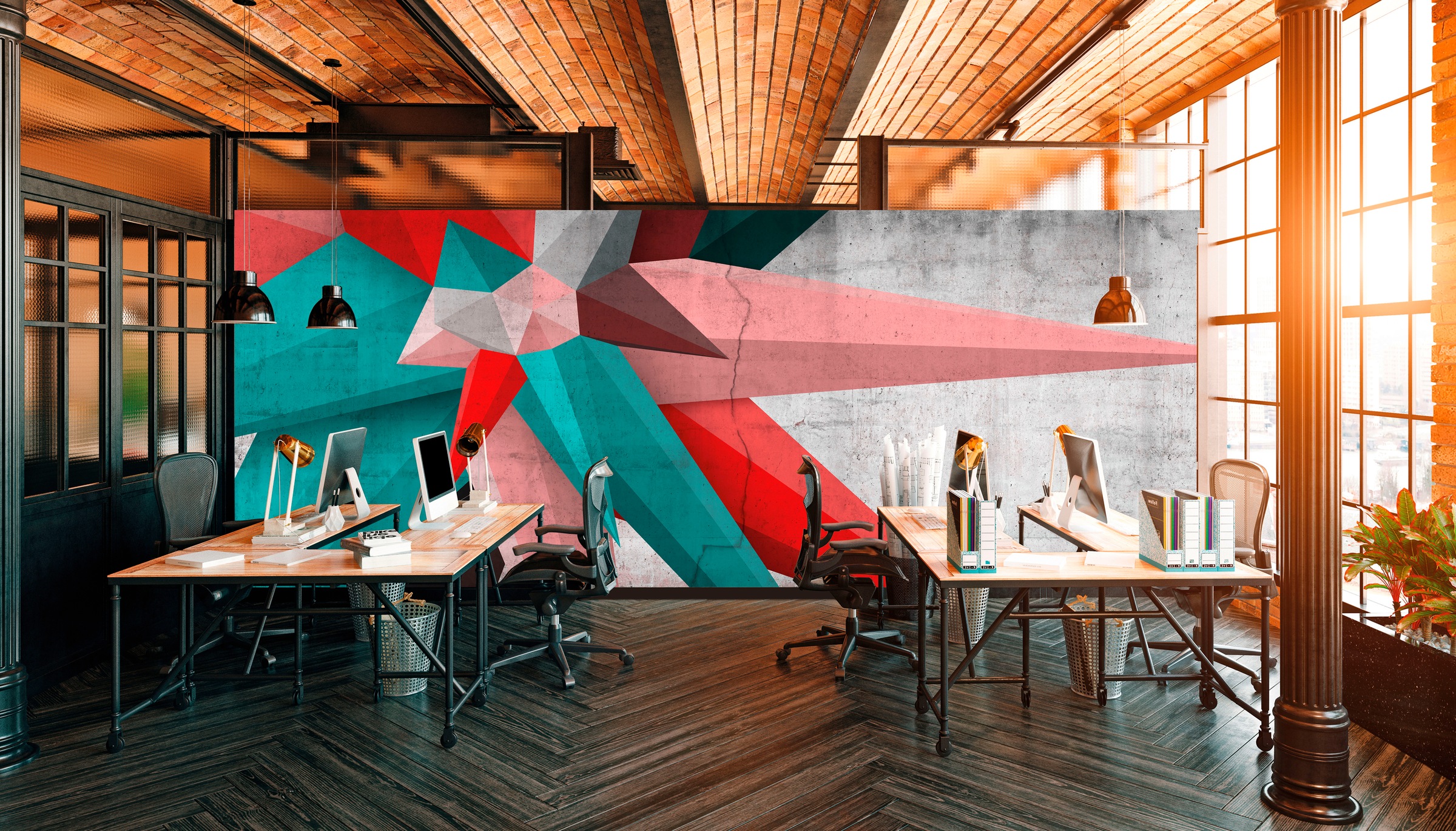 Architects Paper Fototapete »Atelier 47 Used Star 2« 3D-Optik glatt Vlies, günstig online kaufen