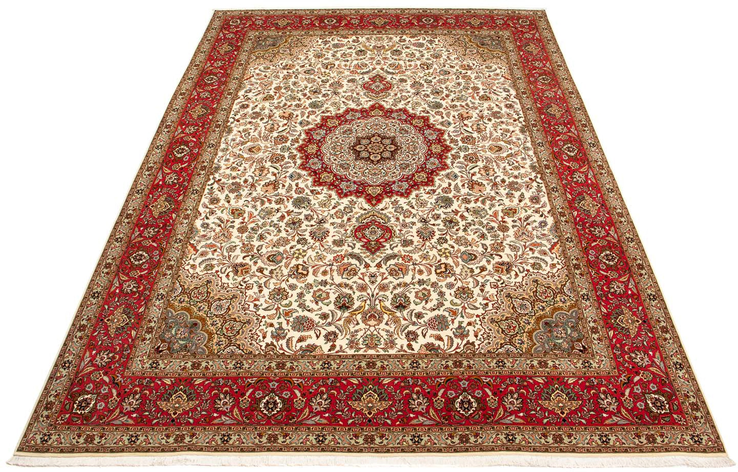 morgenland Orientteppich »Perser - Täbriz - Royal - 406 x 300 cm - rot«, re günstig online kaufen