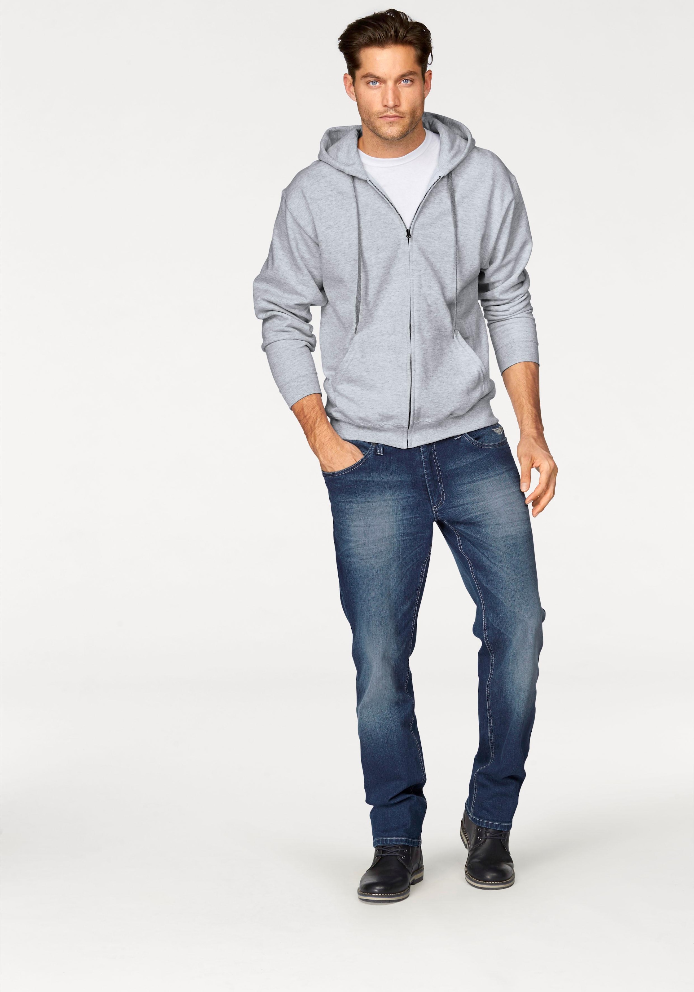 Fruit of the Loom Kapuzensweatjacke mit Kängurutasche