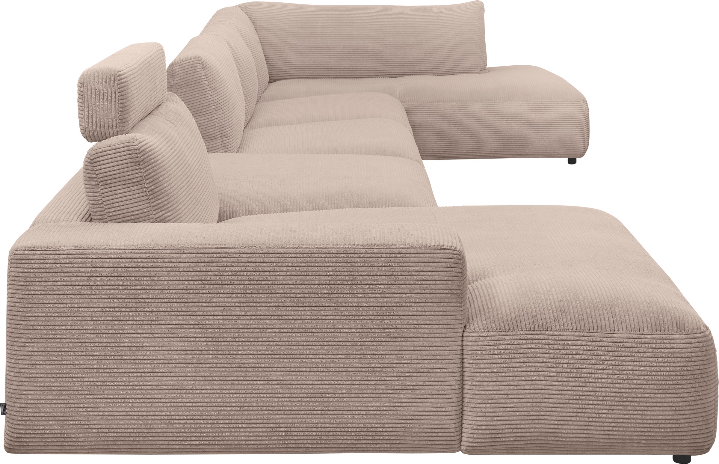 Musterring Wohnlandschaft »Lucia U-Form«, Cord-Bezug, inklusive Kopfstütze, Gesamtbreite 524 cm