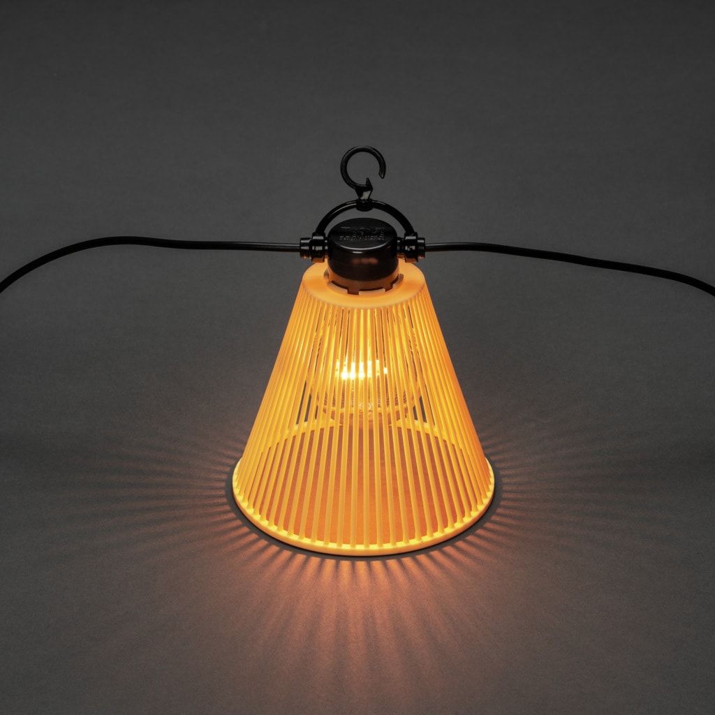 KONSTSMIDE LED-Lichterkette, inkl. Dimmer, E27, 10 klare Birnen / bernsteinfarbene Dioden