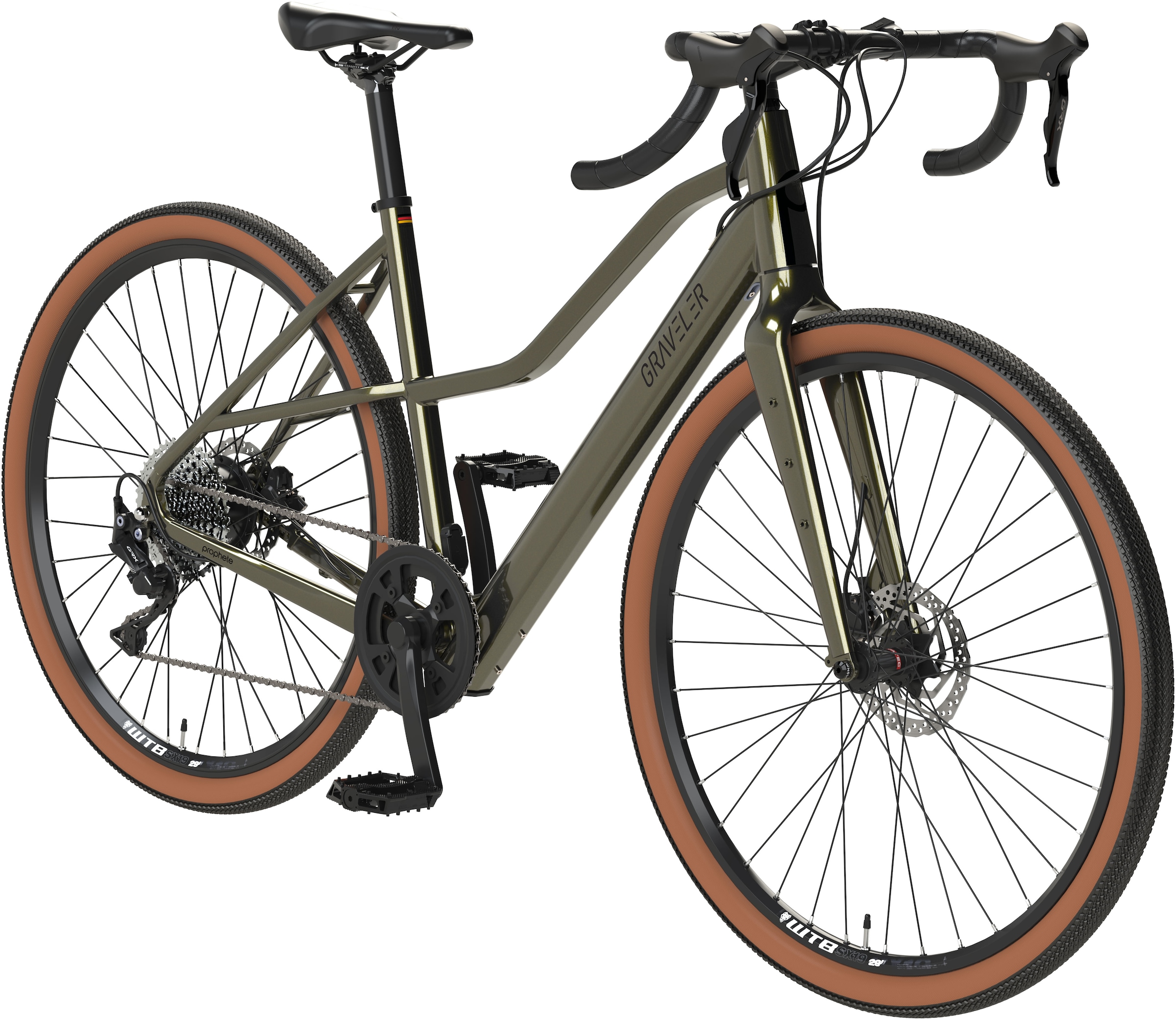 Prophete E-Bike »Graveler 1.0«, 8 Gang, Shimano, Heckmotor 250 W, Pedelec, Elektrofahrrad für Herren