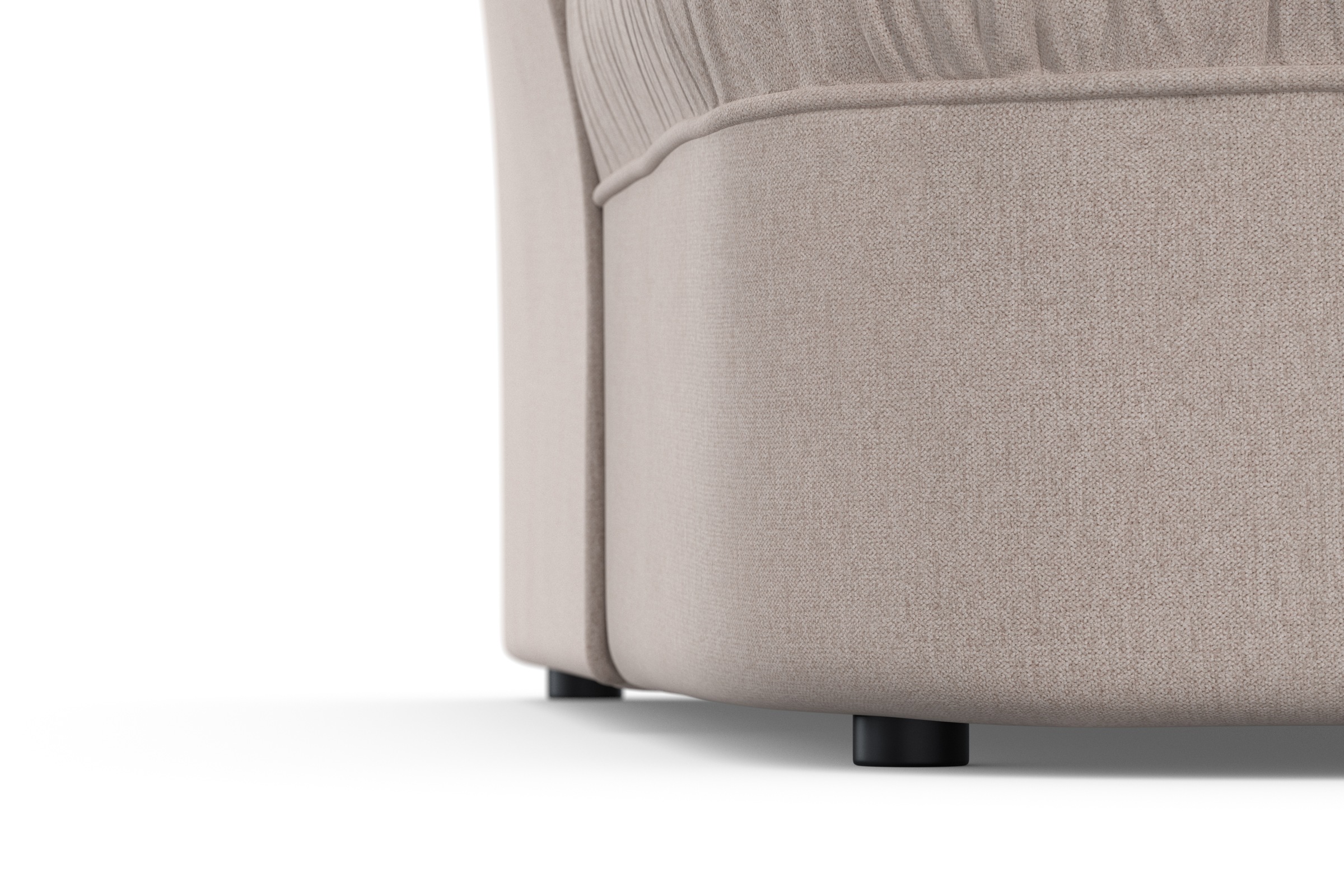 DOMO collection Ecksofa »Pegnitz, elegante Rückensteppung, kompakte Stellmaße 238/141cm, L-Form«, wahlweise mit Bettfunktion