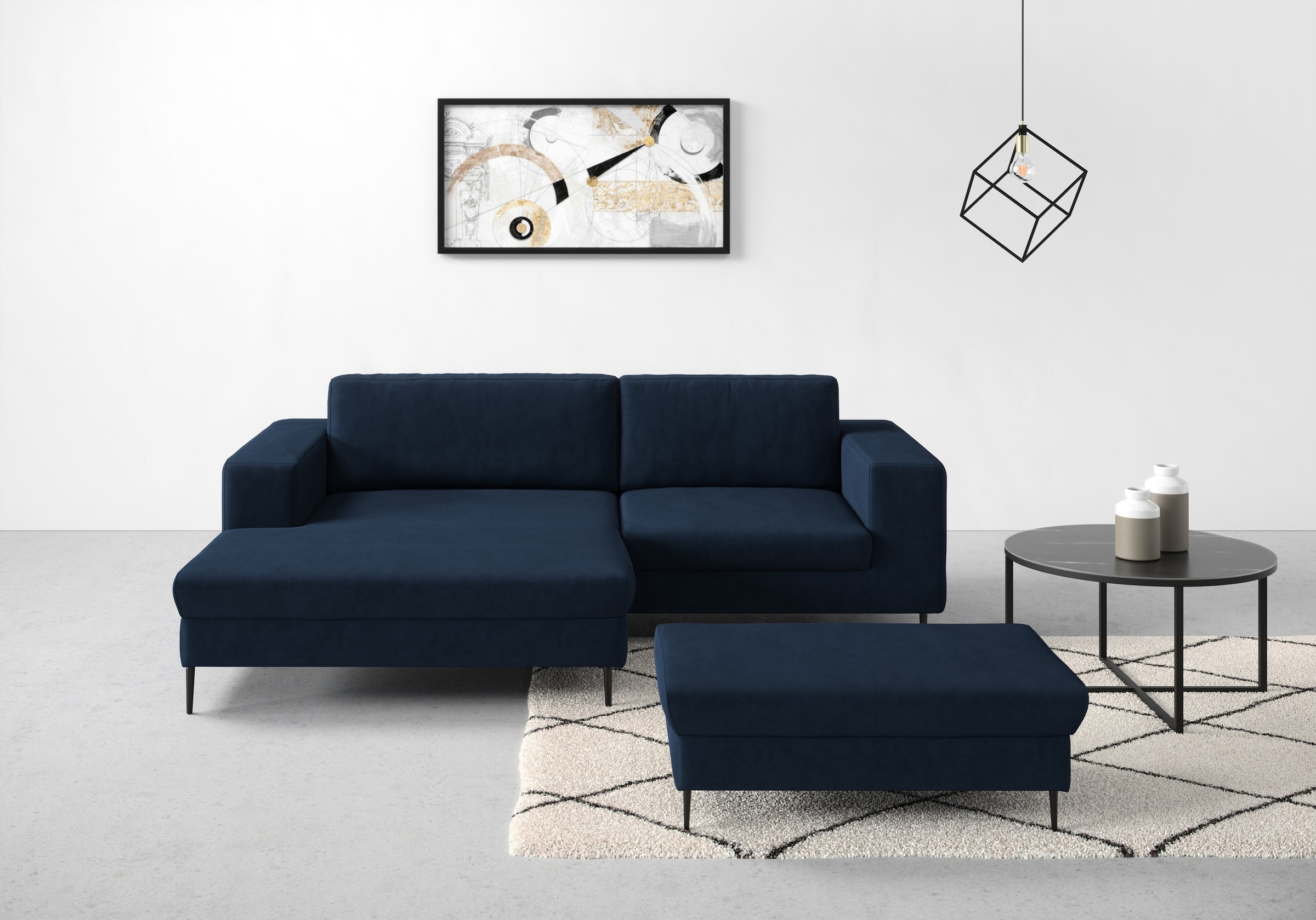 DOMO collection Ecksofa »Modica kompakt und elegant, Breite 244, L-Form«, m günstig online kaufen