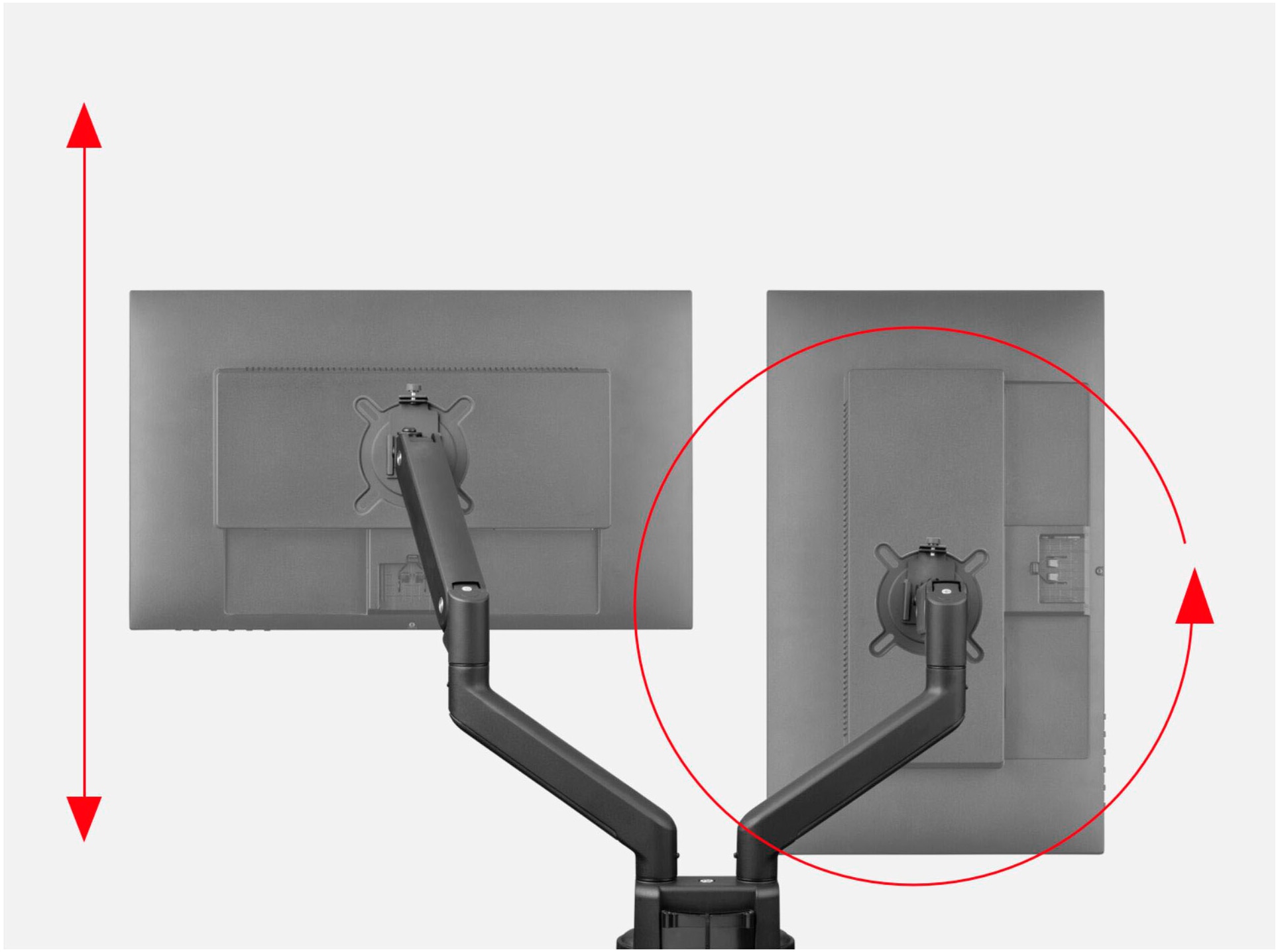 One for All Monitor-Halterung »Solid Dual«, bis 89 cm Zoll