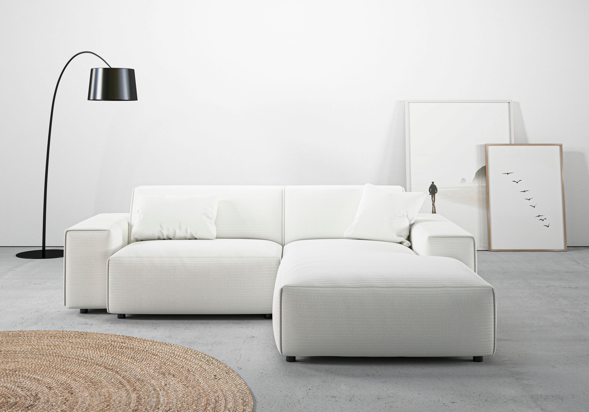 Home affaire Ecksofa »Glimminge L-Form auch in Breitcord, Feincord + Easy c günstig online kaufen