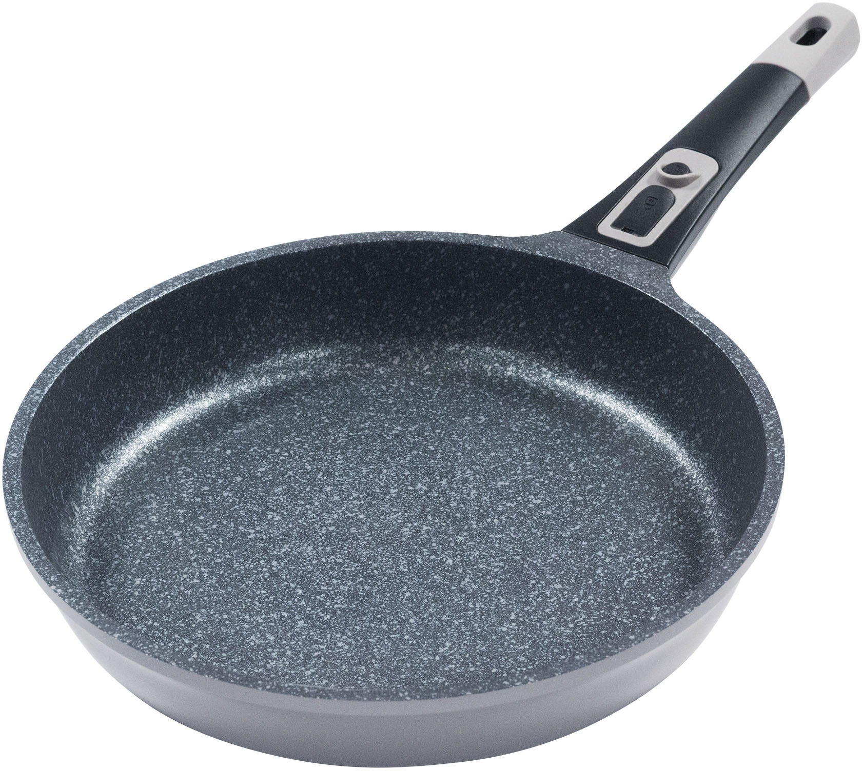 KING Pfannen-Set »Moonscape«, Aluminiumguss, (Set, 5 tlg., je 1 Pfanne Ø 20/24/28/24 cm, H: 4,5/5/5,5/7,5 cm, - 1/1,9/2,5/2,8 l), abnehmbarer Griff, MOONSCAPE-Beschichtung, Induktion