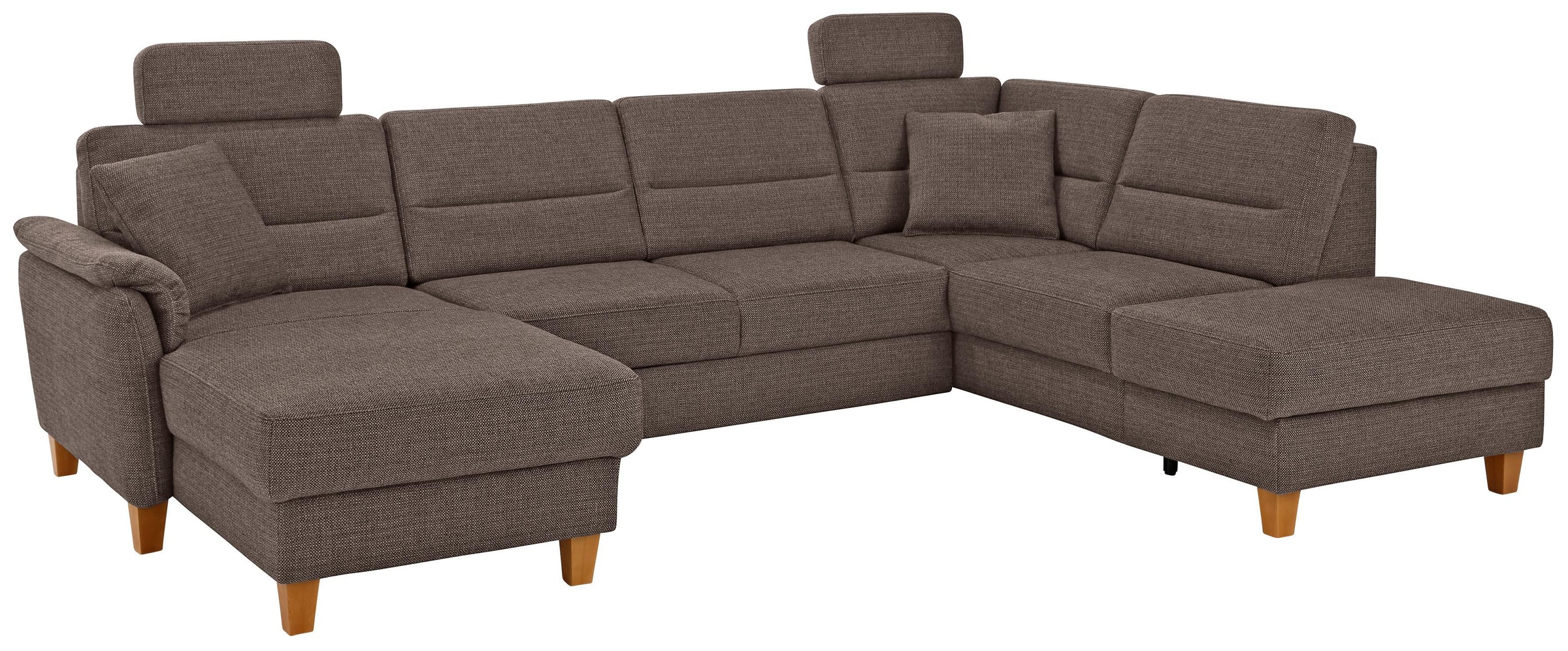 Home affaire Wohnlandschaft »Palmera U-Form, B: 308 cm« optional Bettfunkti günstig online kaufen