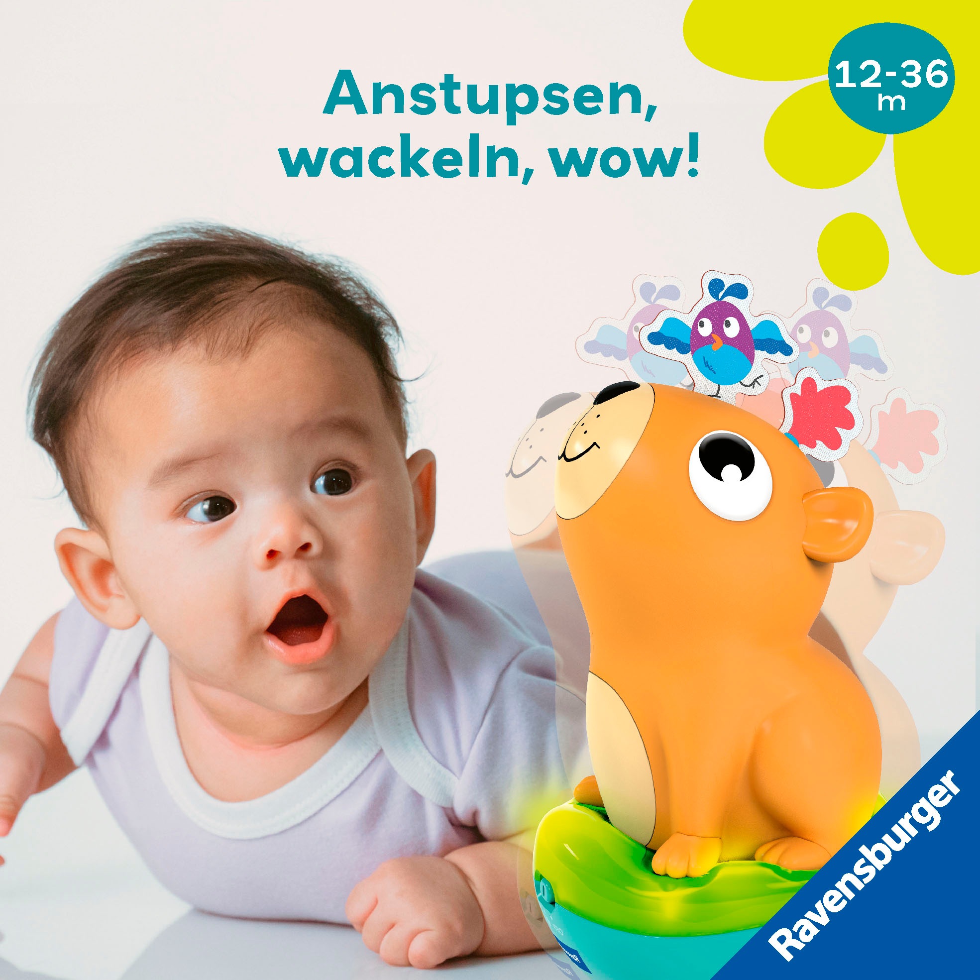Ravensburger Lernspielzeug »Play+ Musikalischer Stehauf-Kreisel«