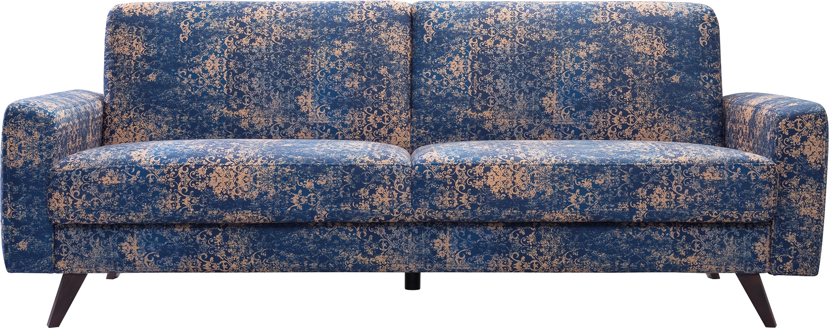 exxpo - sofa fashion 3-Sitzer »Side, trendiger Bezugsstoff, toller Sitz- und Liegekomfort, Schlafsofa«, mit Schlaffunktion, Bettkasten und hohe Holzfüße, Solitärmöbel