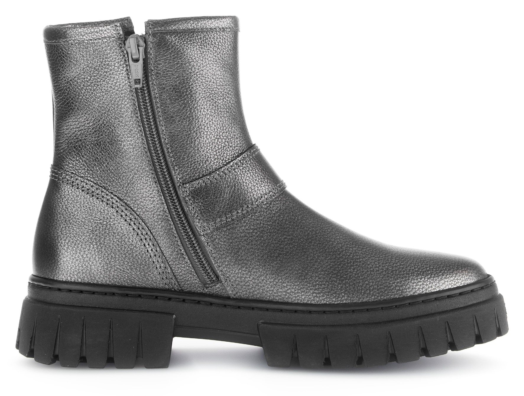 Gabor Schlupfboots »York«, Plateau, Stiefelette, Chunky Boots, Weite G, in Metallic-Optik
