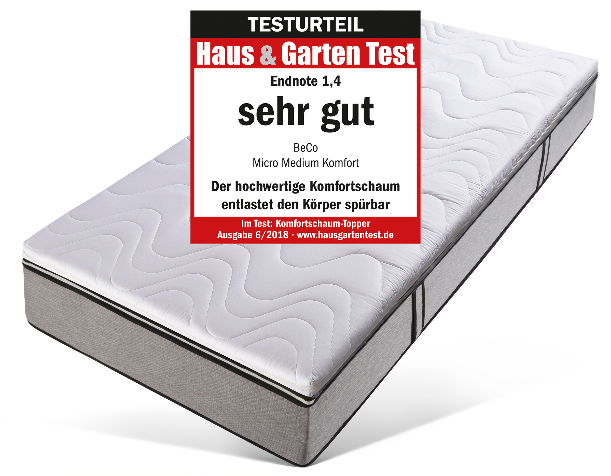 Beco Topper »Micro Medium Komfort, Komfortschaum, besonders langlebig, RG 3 günstig online kaufen