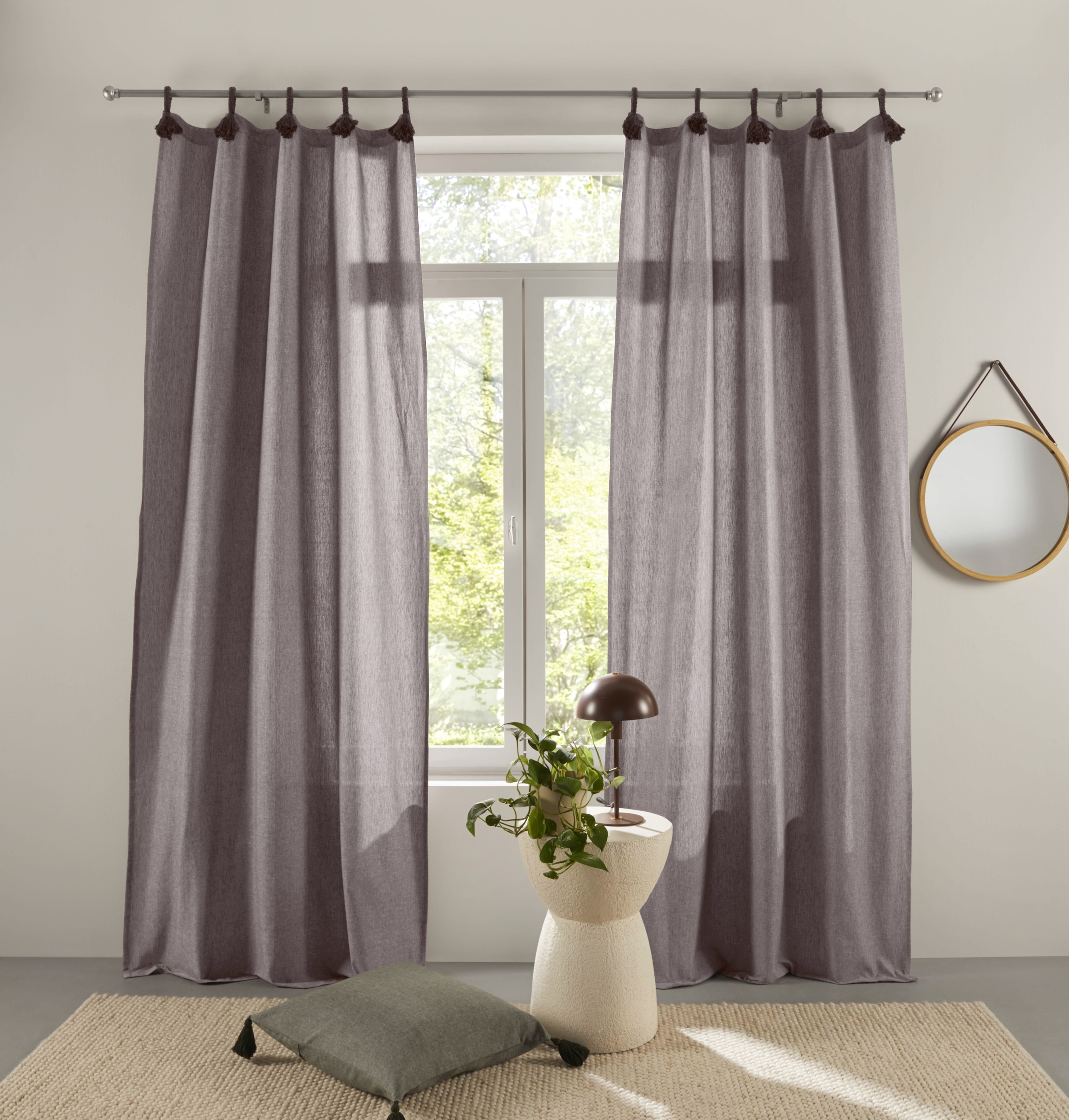LeGer Home by Lena Gercke Gardine »Leger«, (1 St.), blickdicht, Bio-Baumwol günstig online kaufen