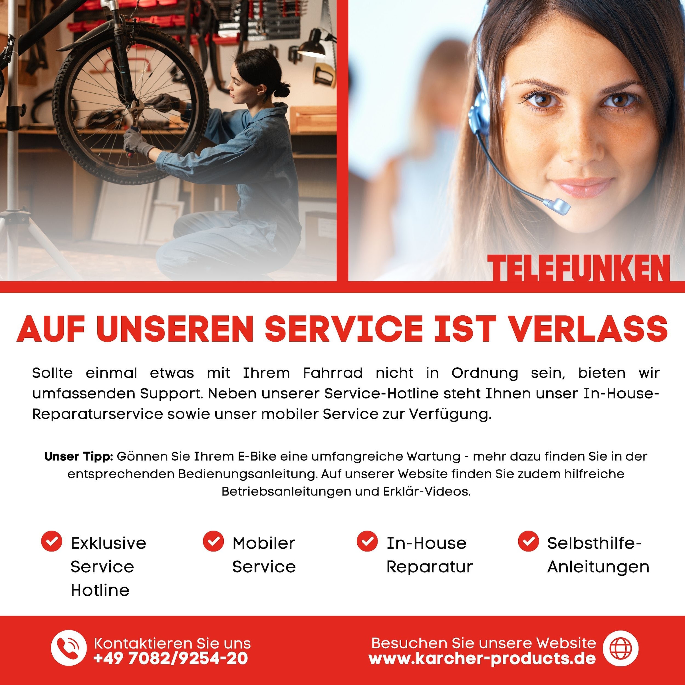 Telefunken E-Bike »Aufsteiger M936«, 8 Gang, Shimano, Altus, Heckmotor 250 W, Pedelec, Elektrofahrrad, Damen, Herren, MTB, Fully