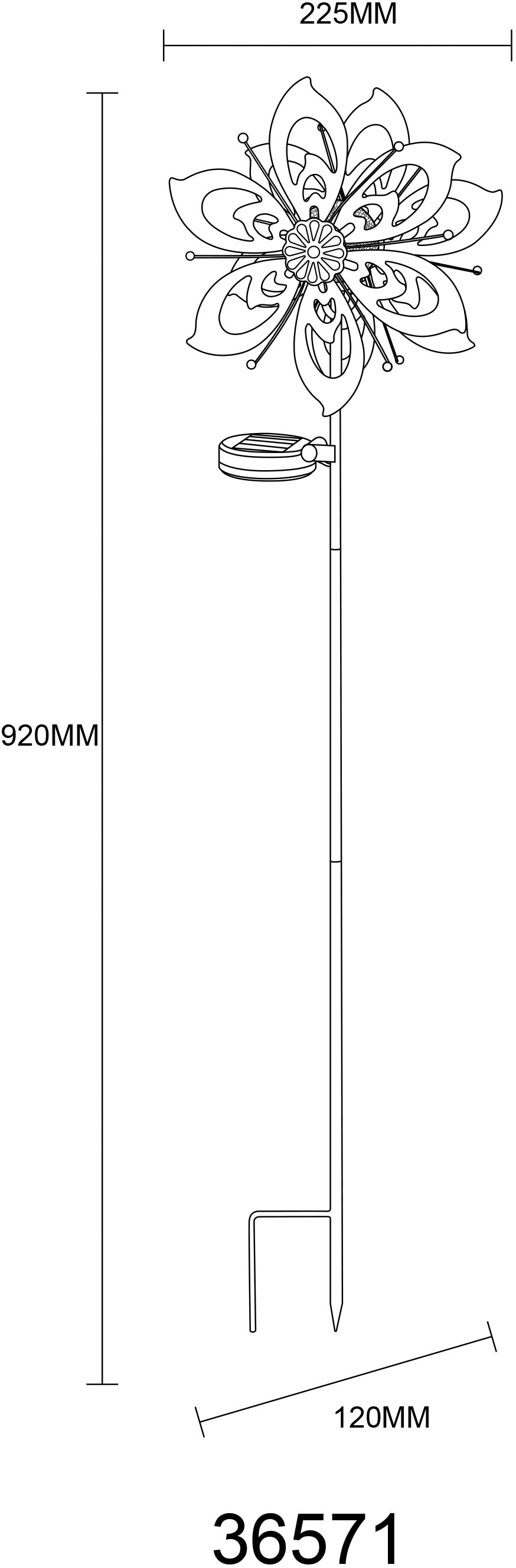 GLOBO LIGHTING LED Solarleuchte »SOLARLEUCHTE METALL GOLDFARBEN PATINIERT, 1XLED« LED-Modul 1 Stk. Warmweiß Solar Garten Terrasse Außenbeleuchtung Dekoleuchten