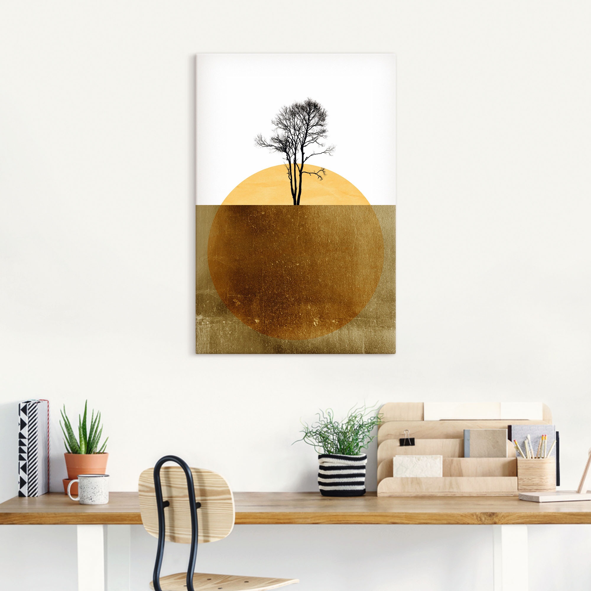 Artland Wandbild »Goldener Ozean« Meer Bilder 1 Stk. tlg. als Alubild, Outd günstig online kaufen