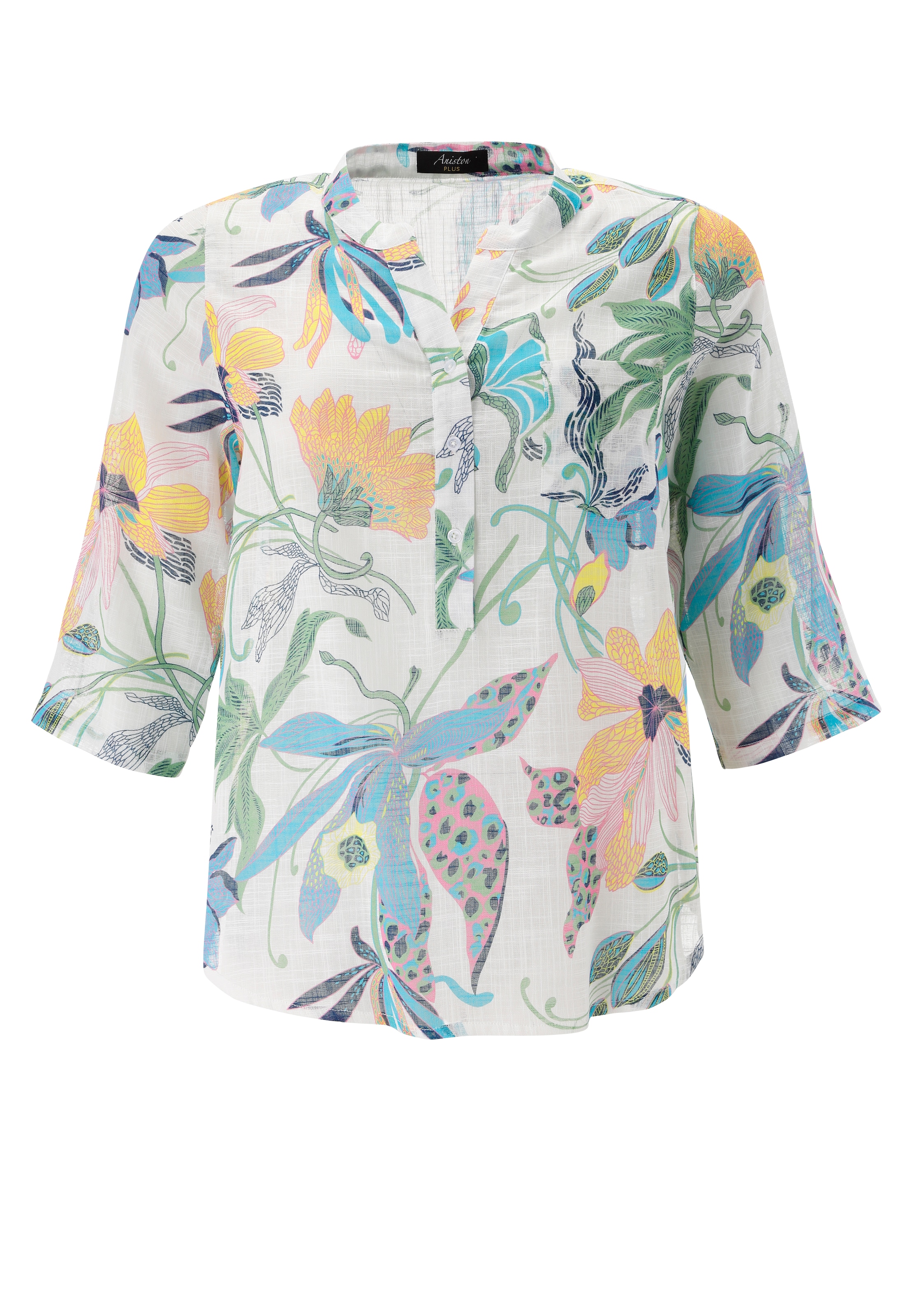 Aniston PLUS Schlupfbluse im Leinen-Look - NEUE KOLLEKTION