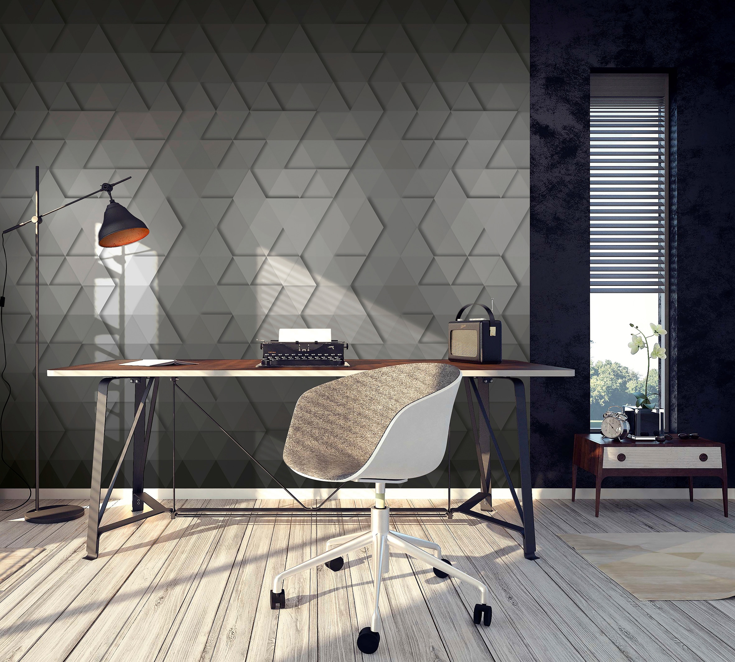Marburg Fototapete, 3D-Optik, grafisch, moderne Tapete für Wohnzimmer Schlafzimmer Küche