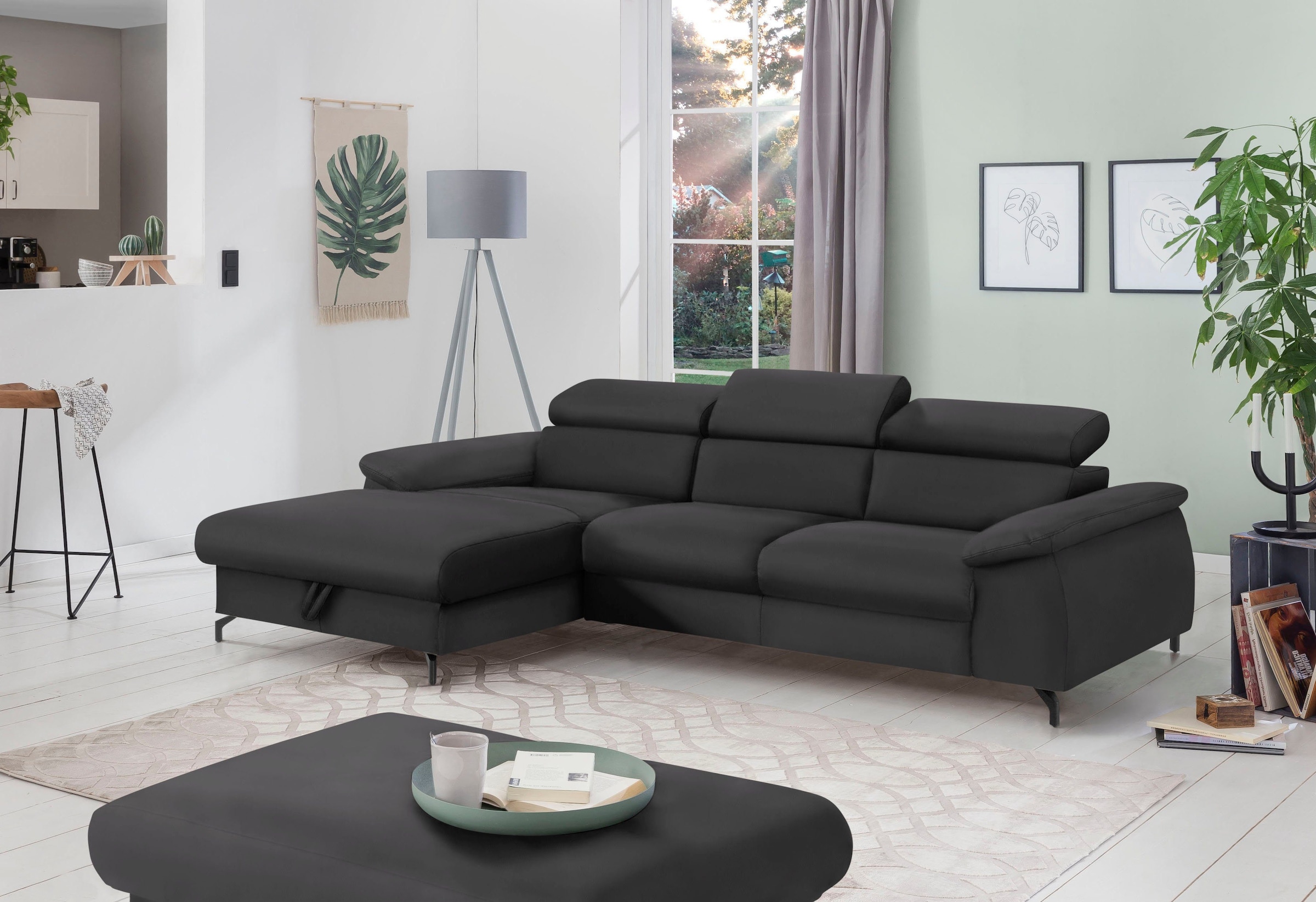 COTTA Polstergarnitur »Komaris L-Form«, (Set), Set bestehend aus: Ecksofa m günstig online kaufen