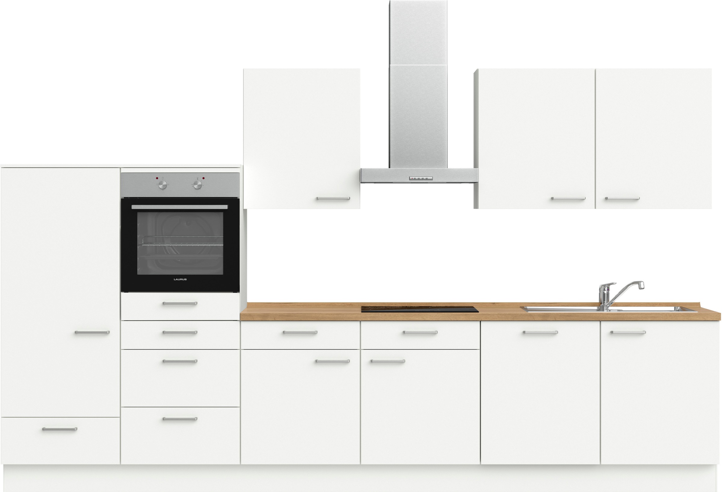 nobilia® Küchenzeile »"Touch I"«, vormontiert, Ausrichtung wählbar, Breite 360 cm, wahlw. mit E-Geräten
