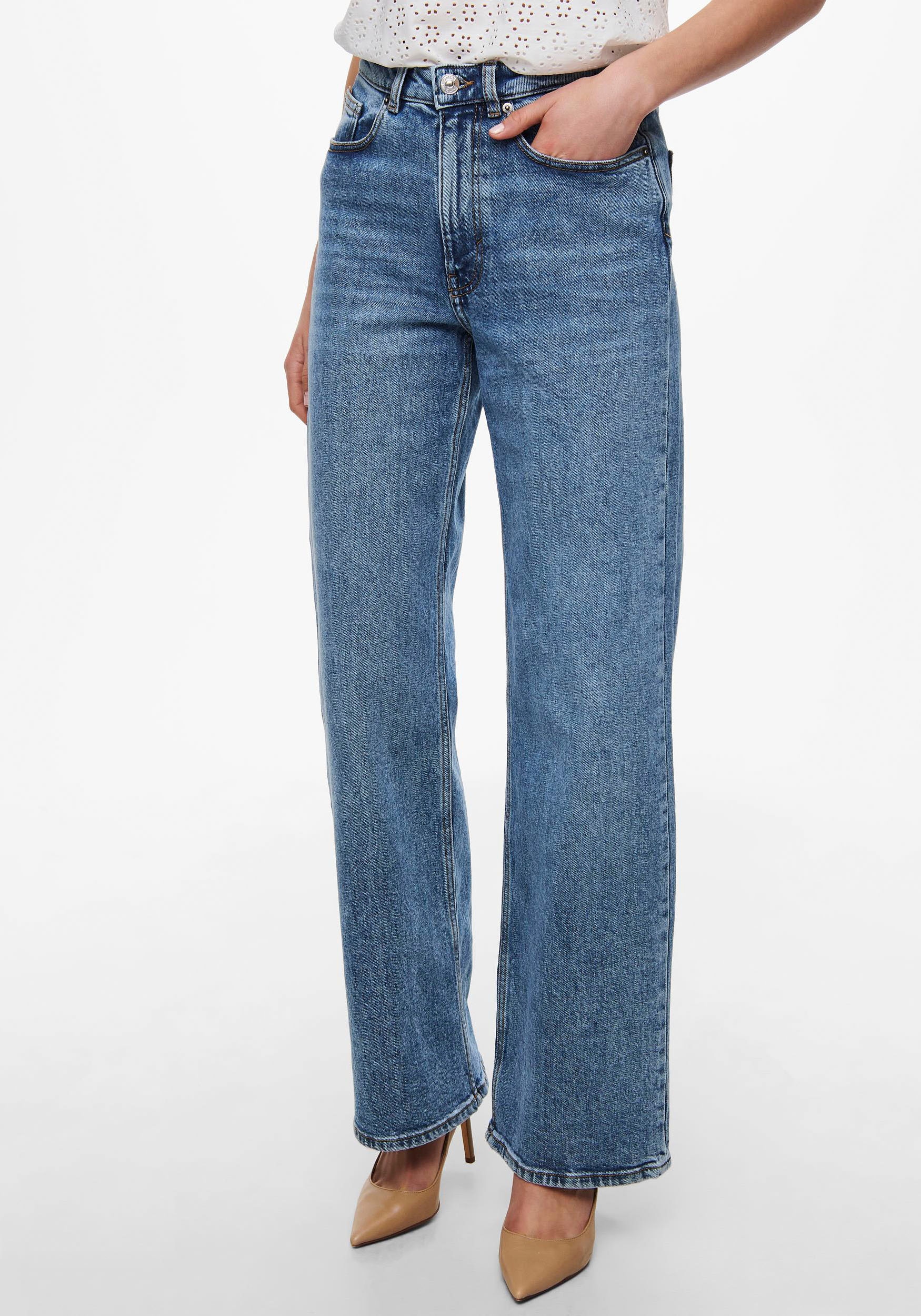 ONLY High-waist-Jeans »ONLJUICY HW WIDE LEG«