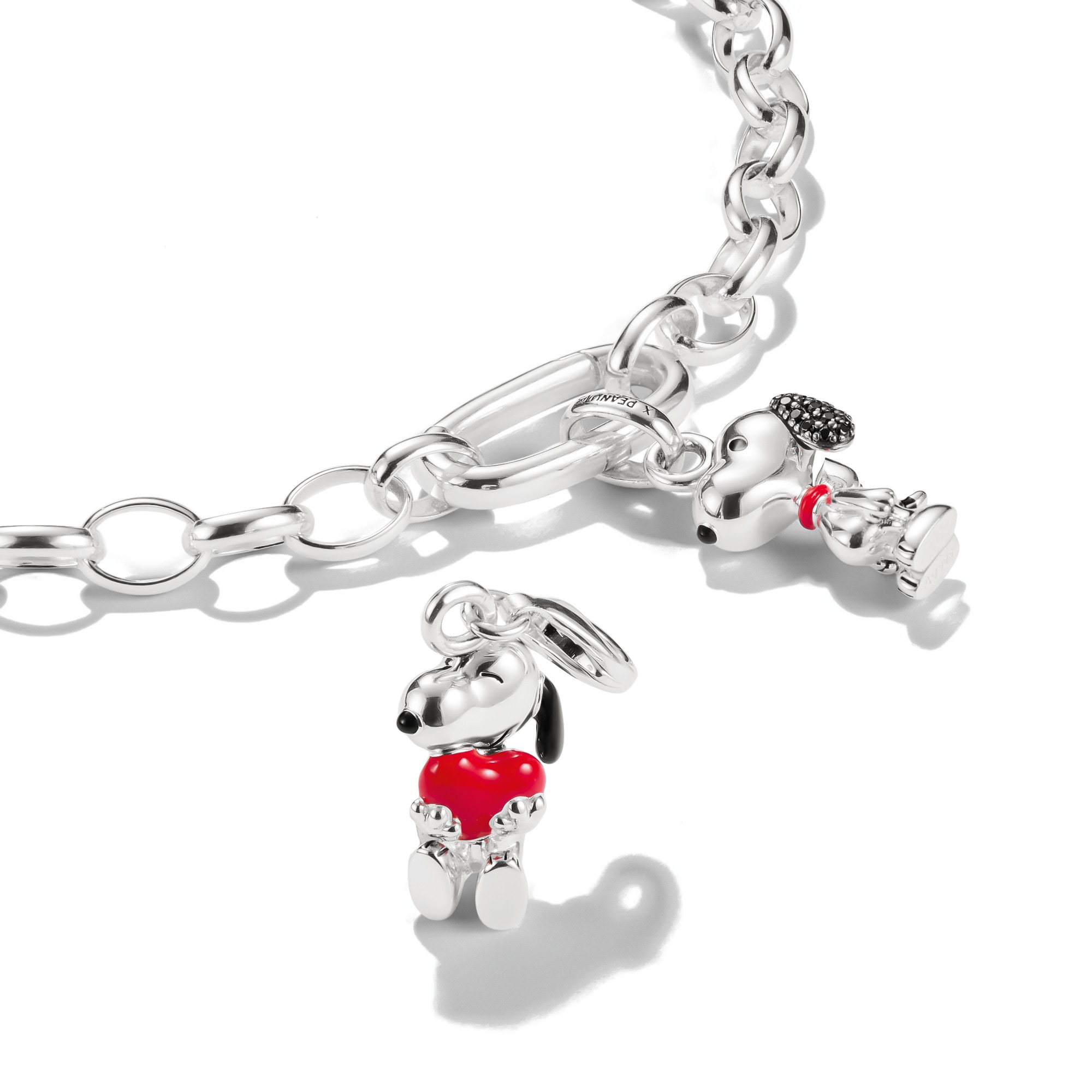 THOMAS SABO Charm-Einhänger »THOMAS SABO x Peanuts Snoopy & Herz Charm - Original«