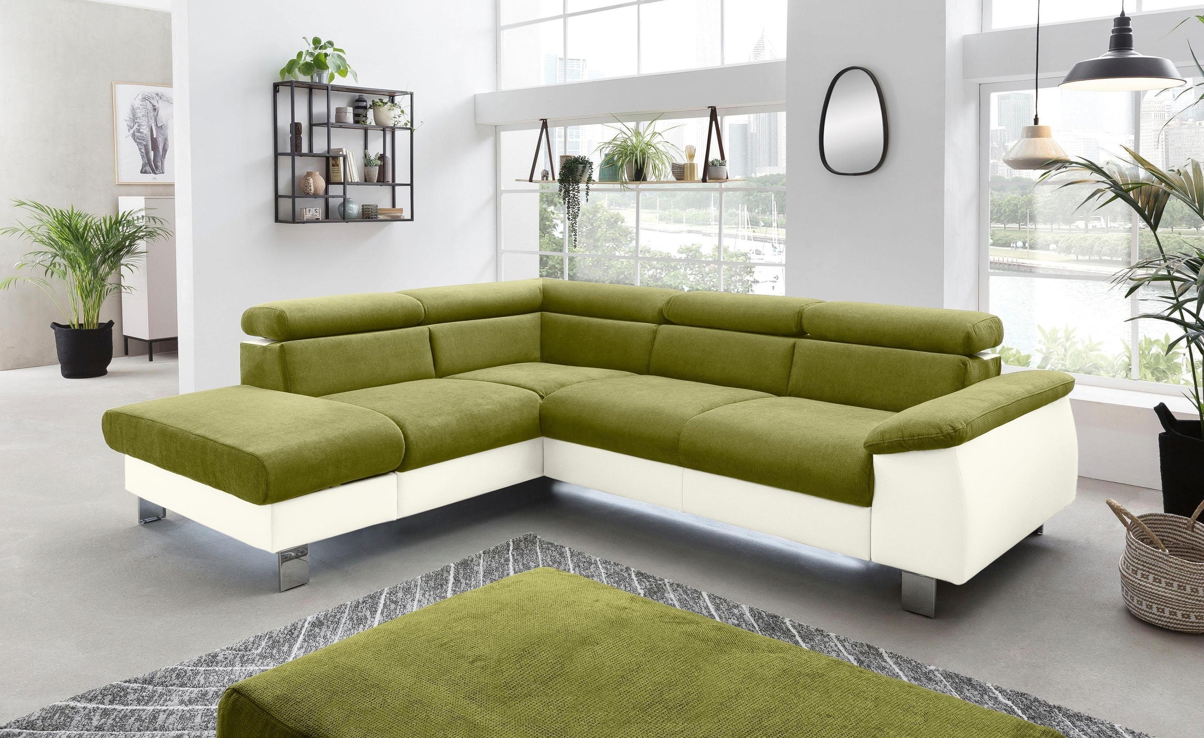 COTTA Polstergarnitur »Komaris L-Form, B: 249 bzw. 100 cm (Set: Ecksofa & H günstig online kaufen