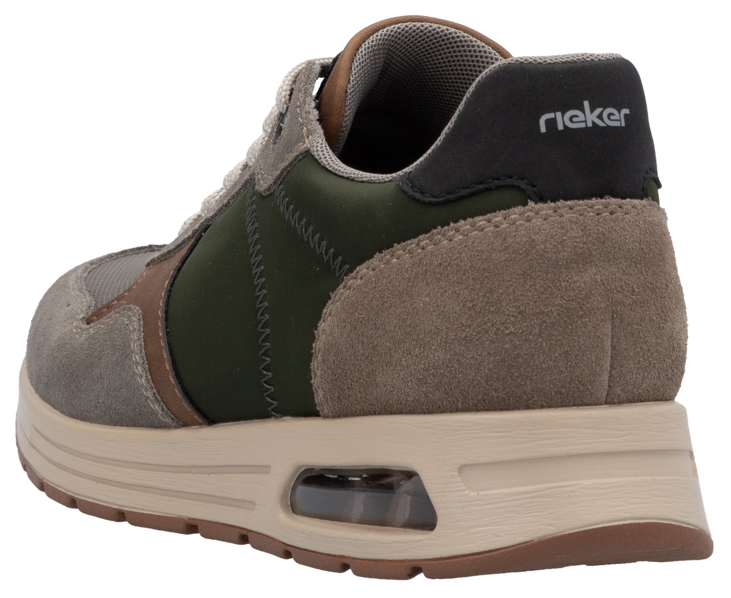 Rieker Sneaker, Schnürschuh, Halbschuh, Freizeitschuh mit gepolstertem Schaftrand