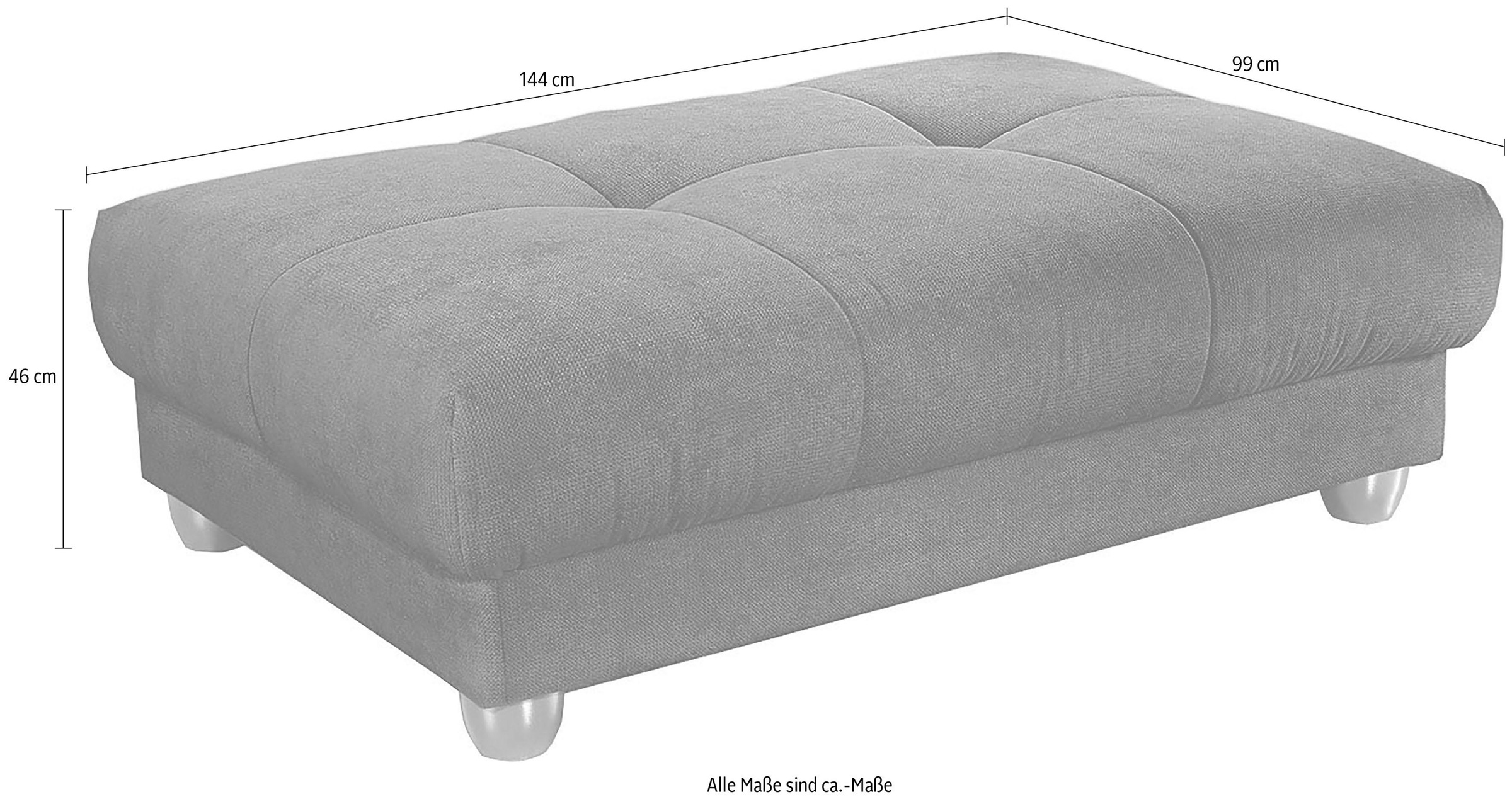 Jockenhöfer Gruppe Hocker "Siena, B: 144 cm" günstig online kaufen